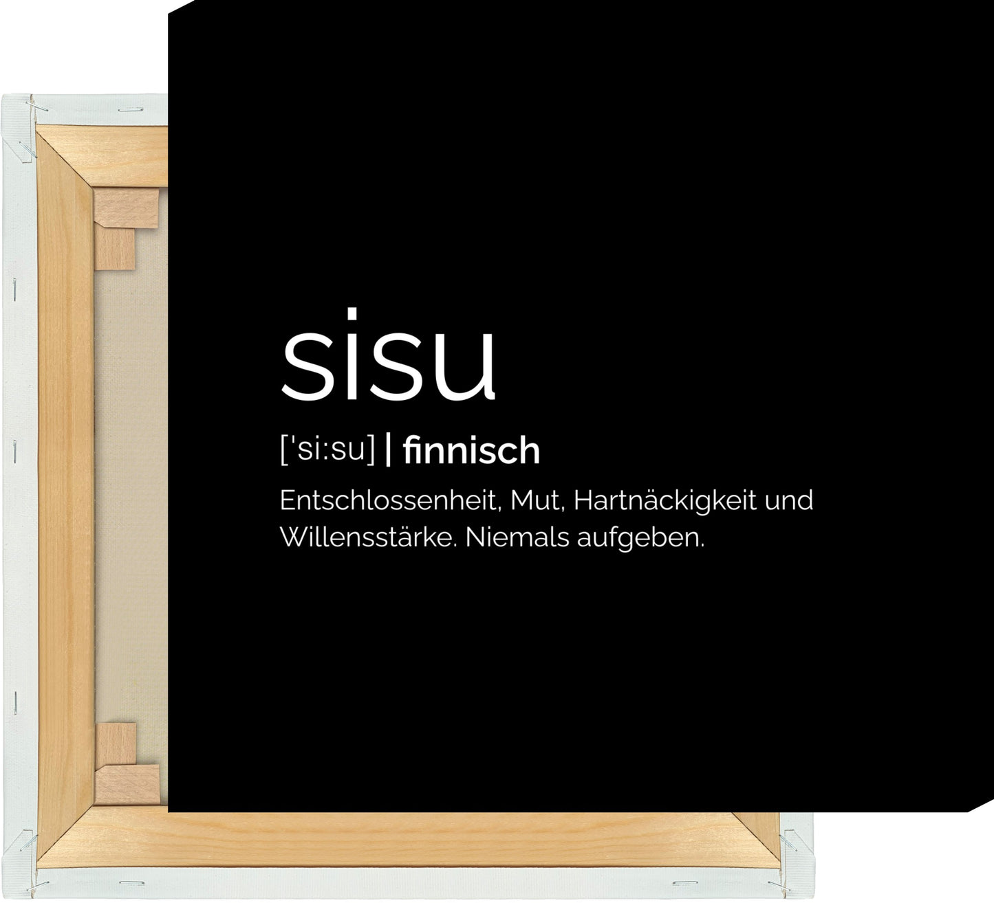 Leinwand Sisu (Finnisch: Entschlossenheit)