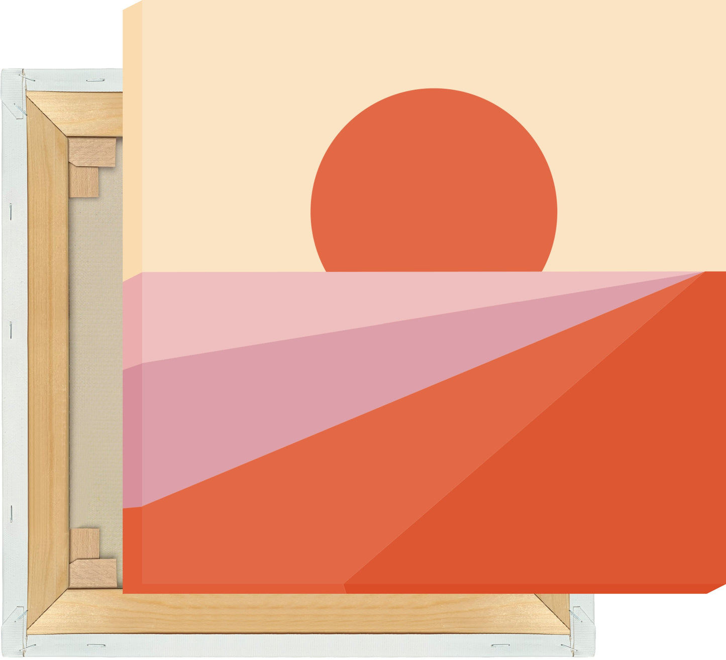 Leinwand Sonnenuntergang Tulpenfeld - Dreamy Dutch Collection