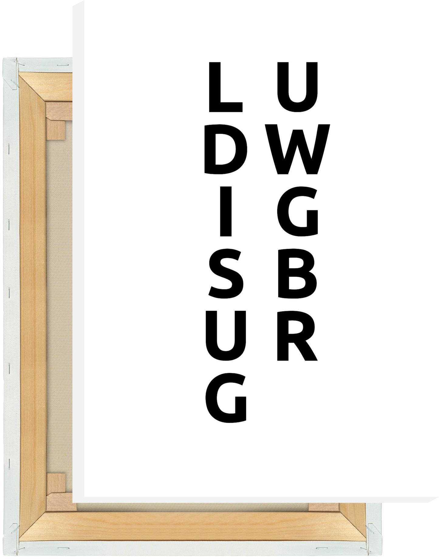 Leinwand Stadt LUDWIGSBURG
