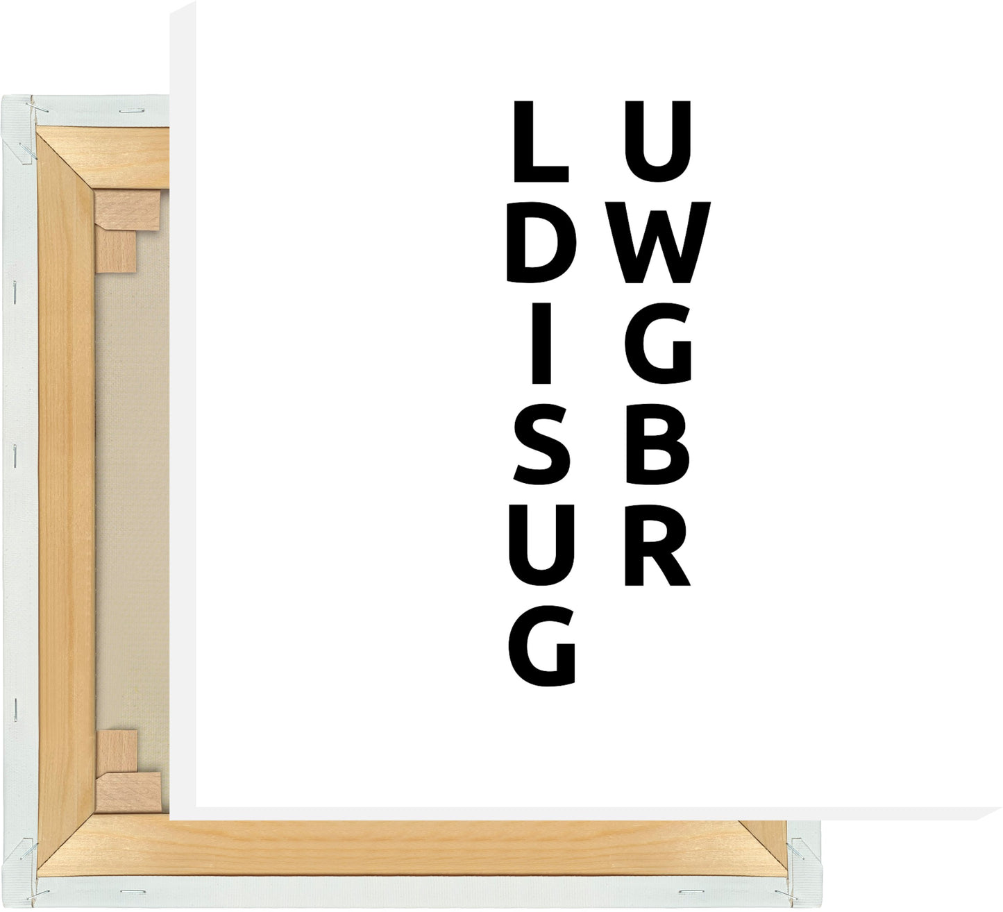 Leinwand Stadt LUDWIGSBURG