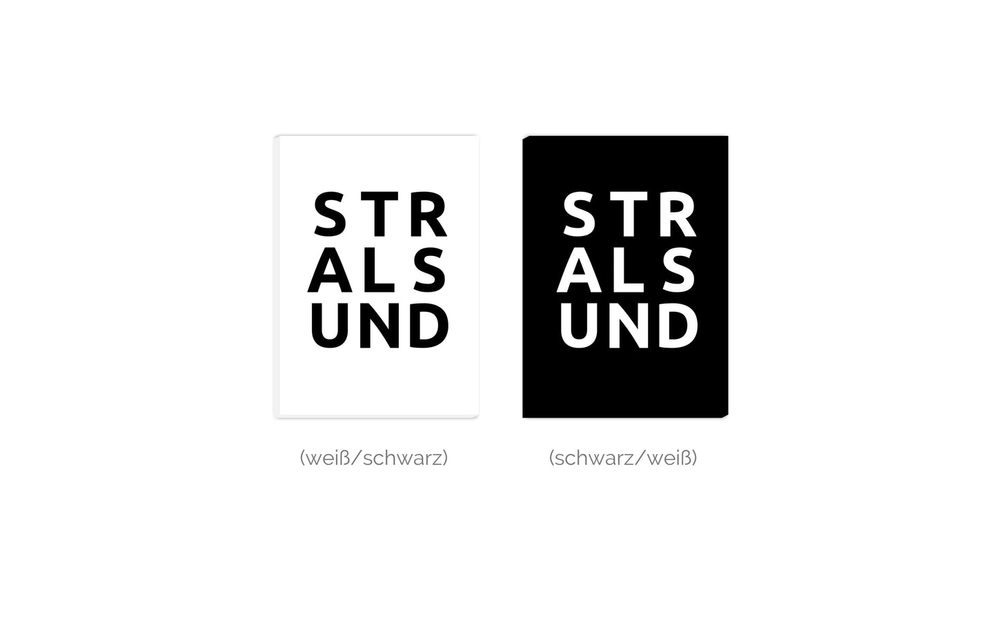Leinwand Stadt STRALSUND