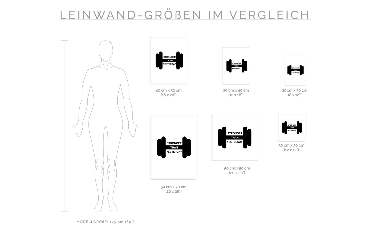 Leinwand Stronger Than Yesterday