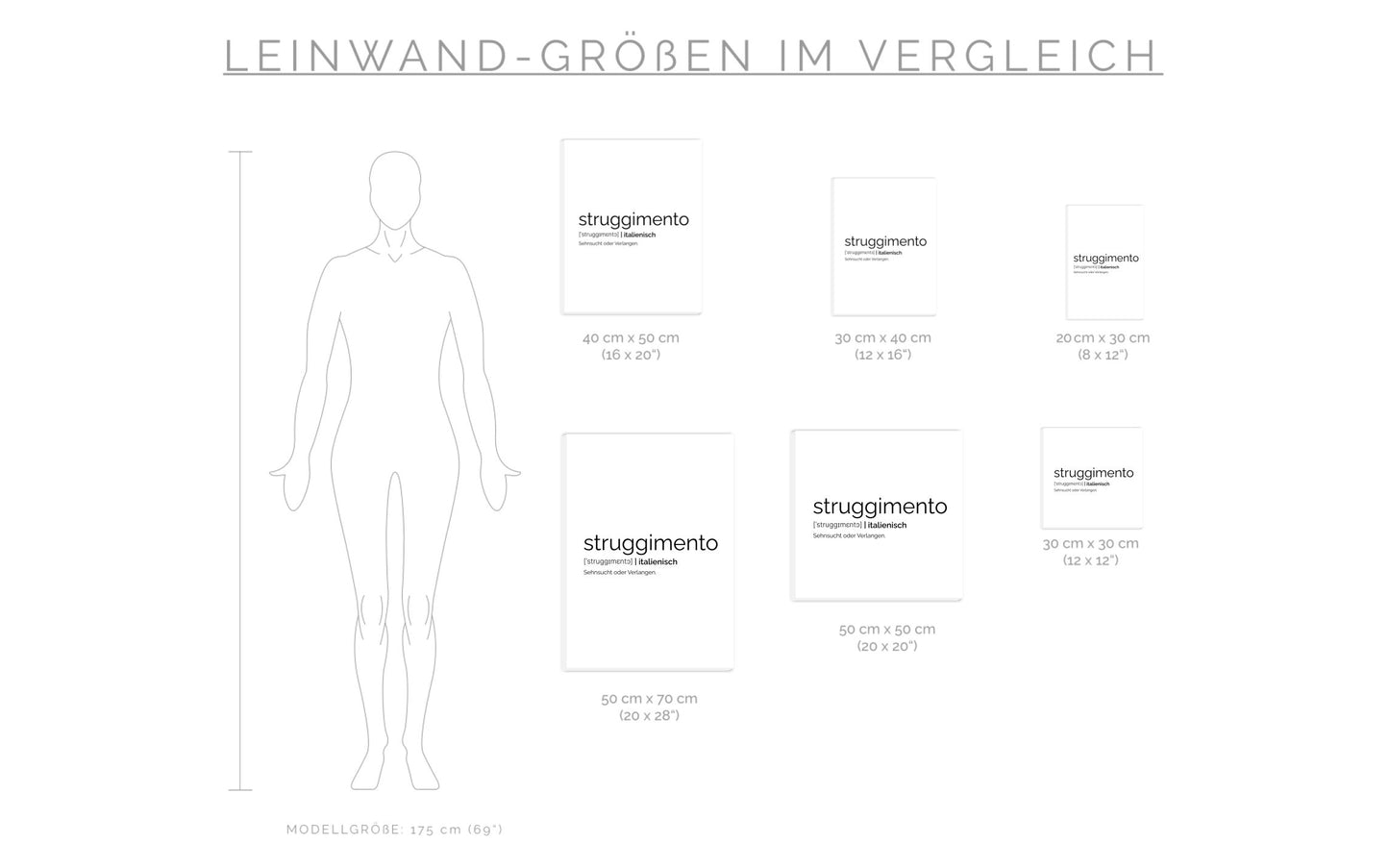Leinwand Struggimento