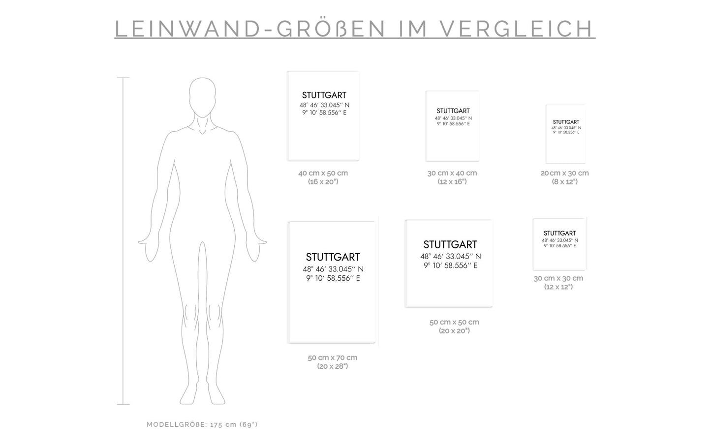 Leinwand Stuttgart Koordinaten #1