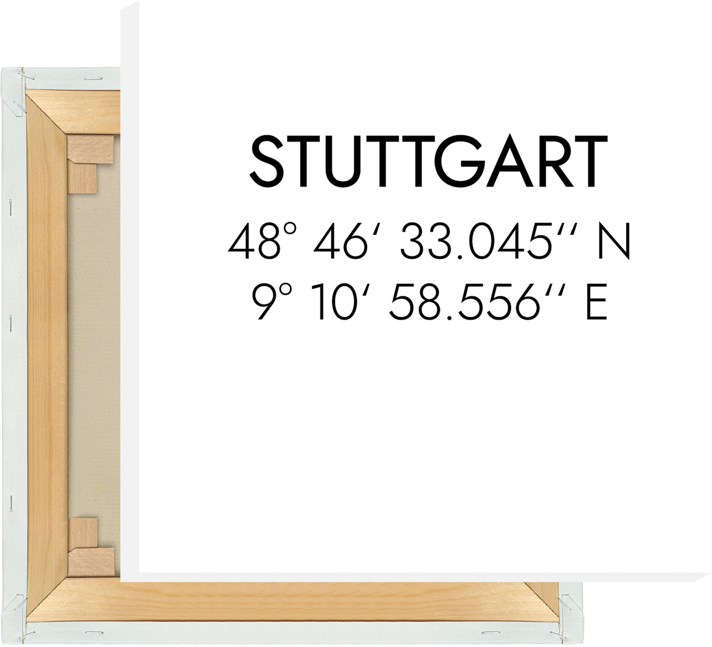 Leinwand Stuttgart Koordinaten #1