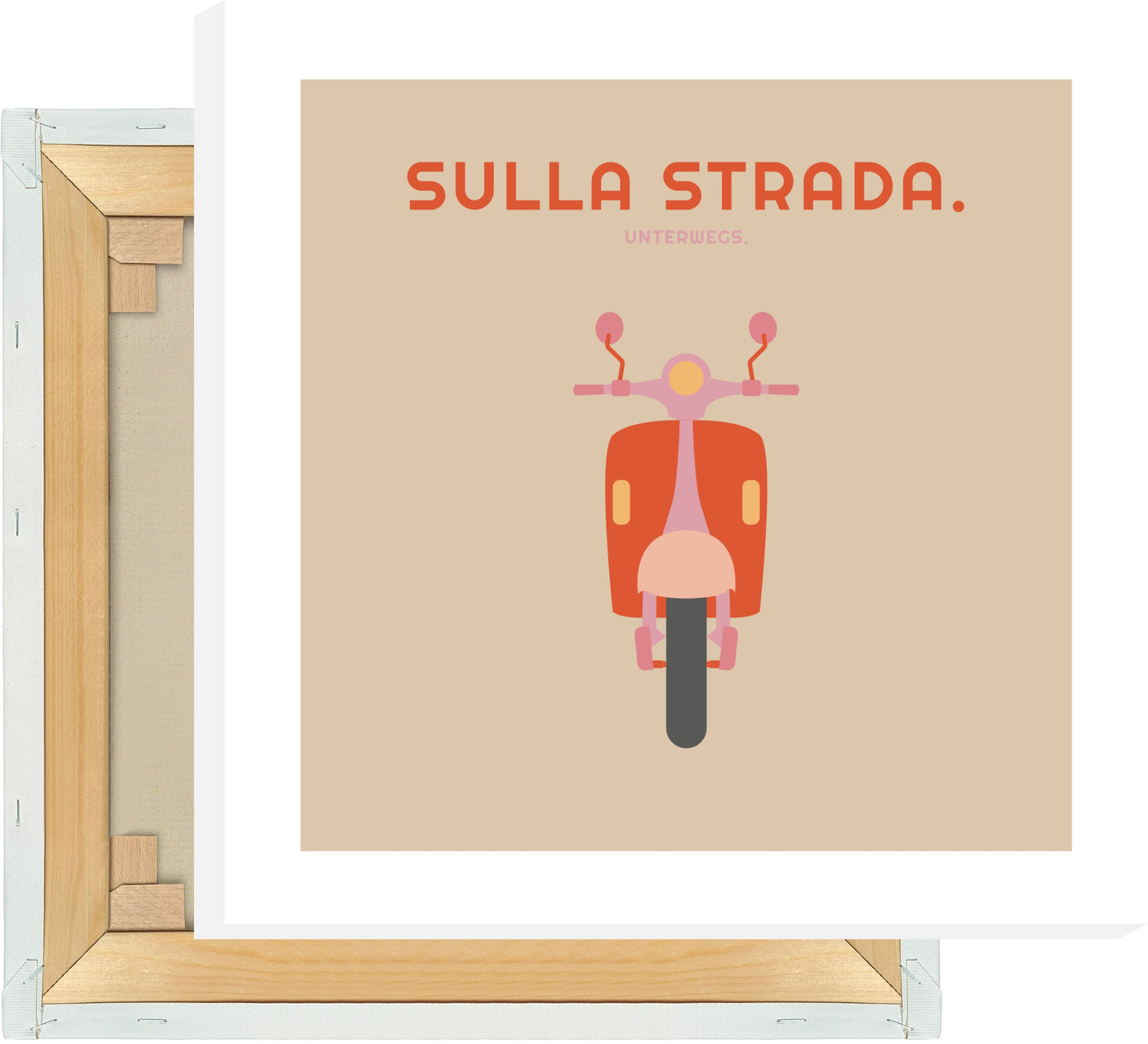 Leinwand Sulla Strada - Vespa Roller - La Dolce Vita Collection