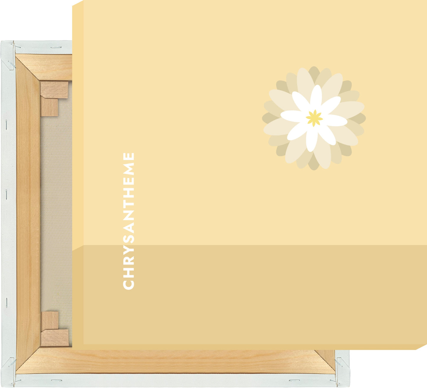 Leinwand Tee - Chrysantheme