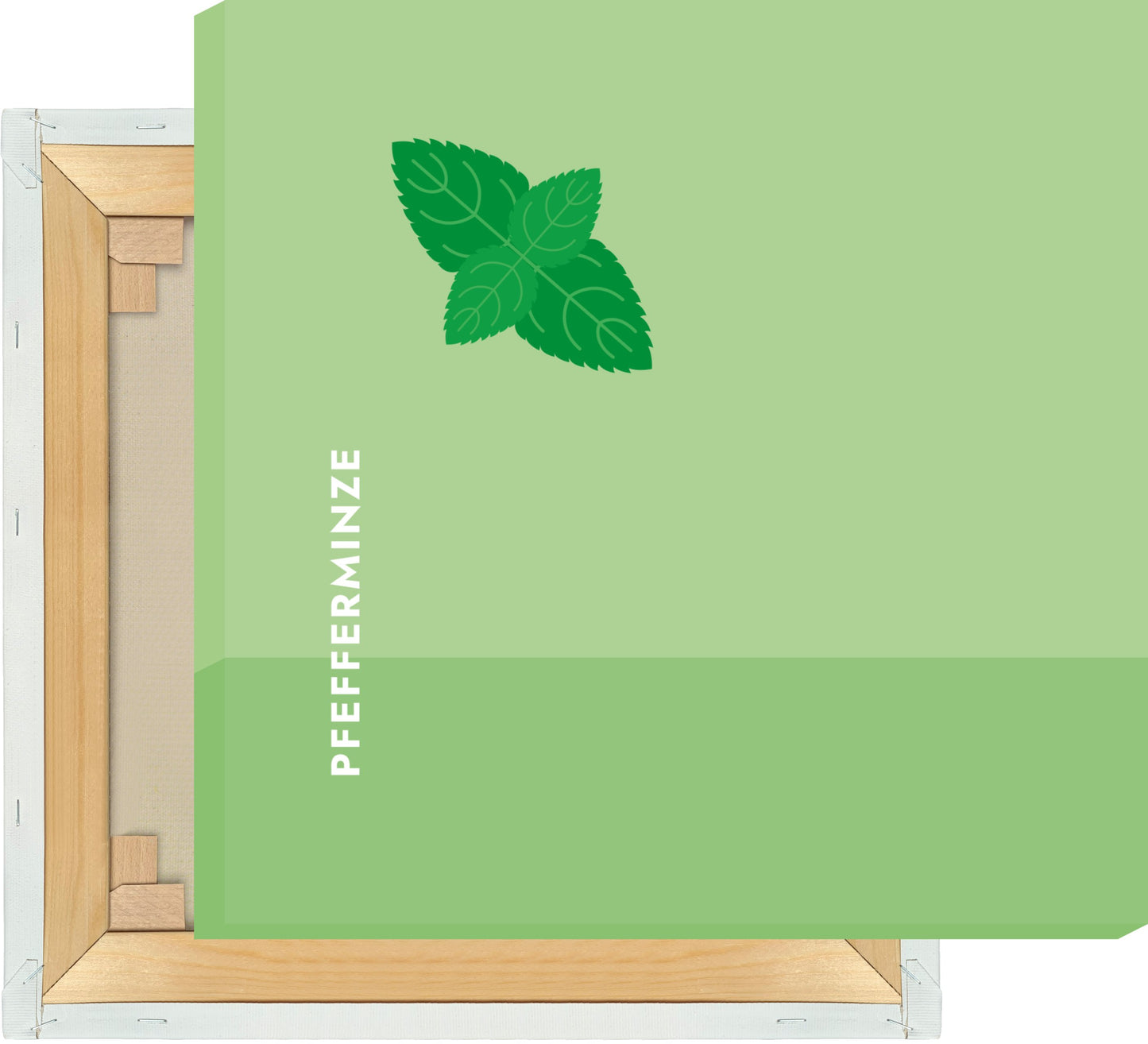 Leinwand Tee - Pfefferminze