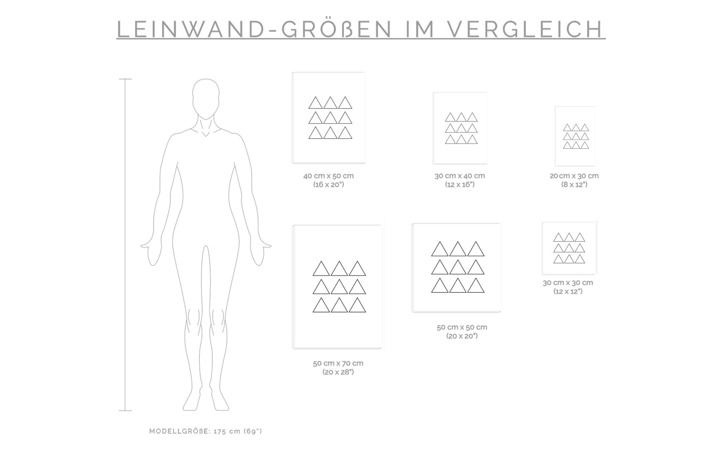 Leinwand Triangle Formation Outline