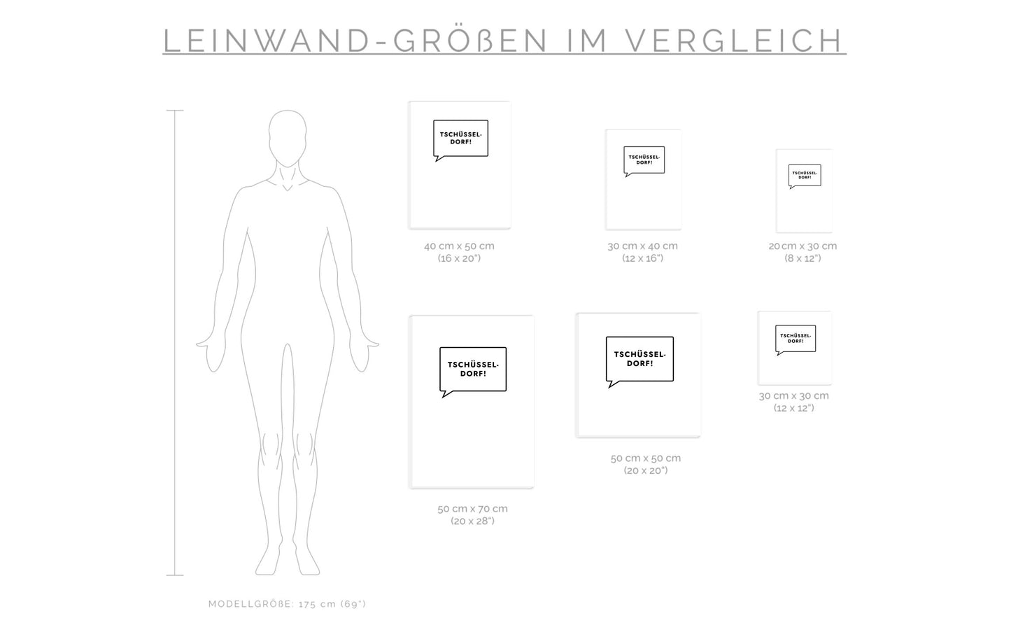 Leinwand Tschüsseldorf!