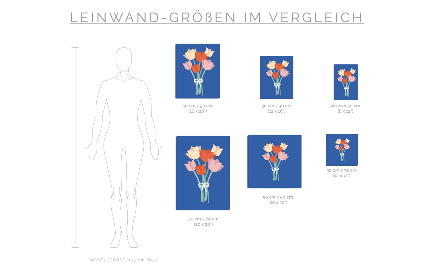 Leinwand Tulpenstrauß - Dreamy Dutch Collection