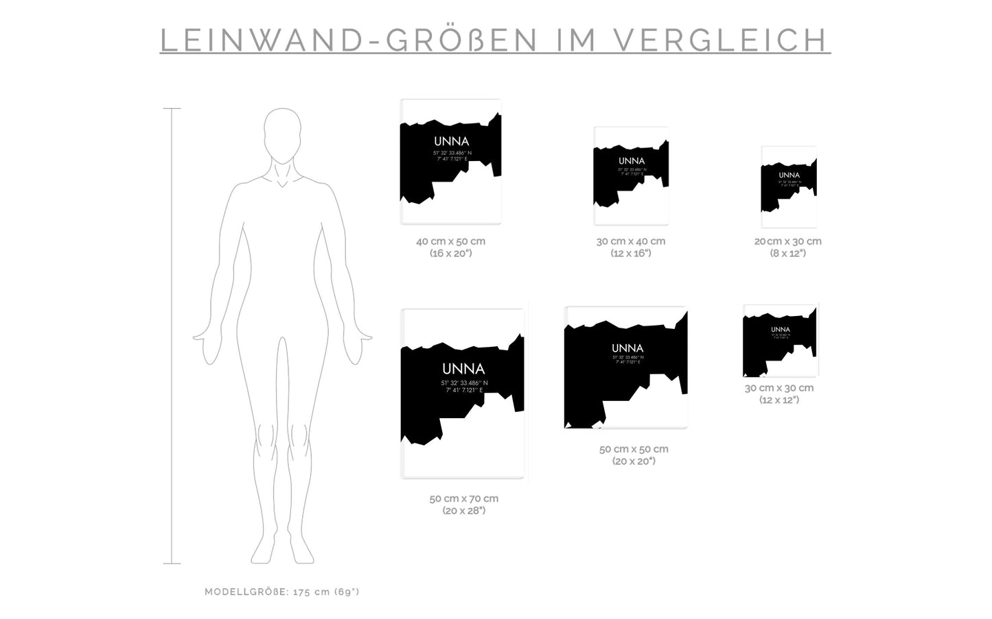 Leinwand Unna Koordinaten #5