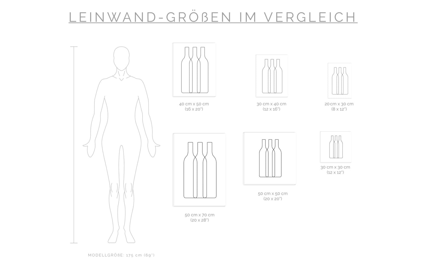 Leinwand Weinflaschen