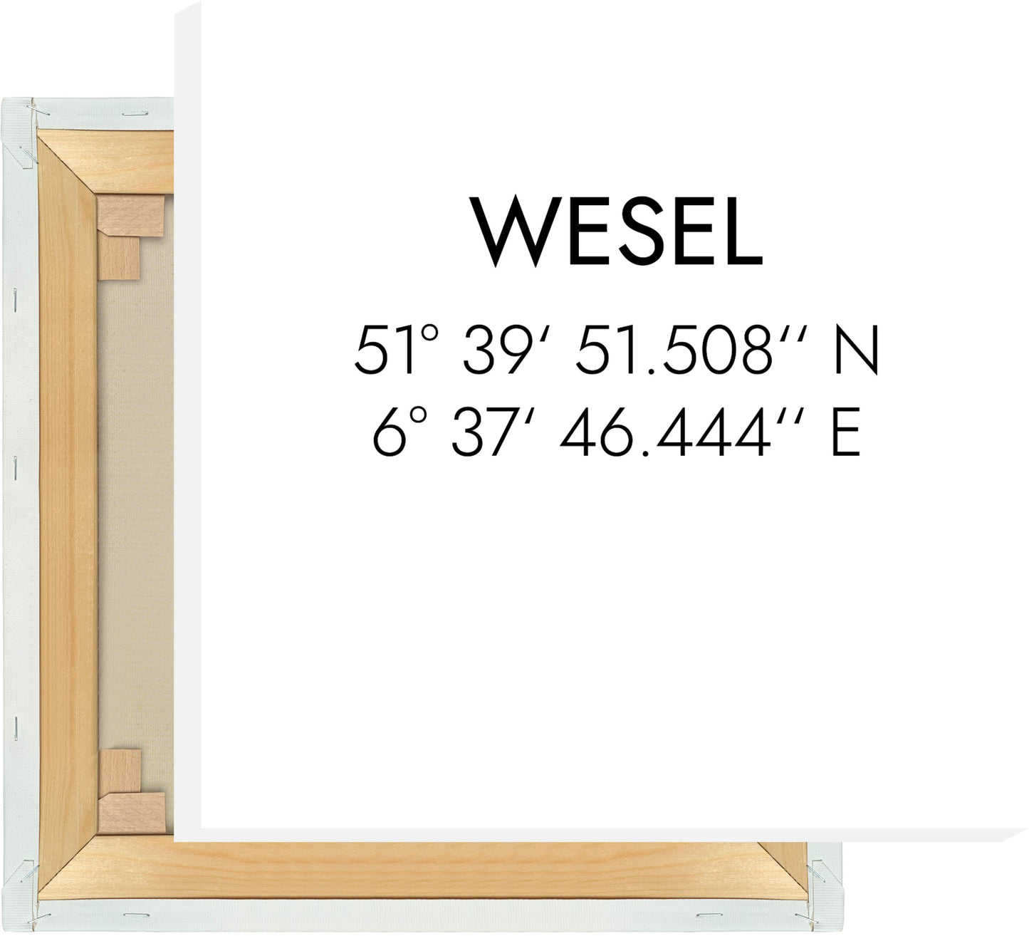 Leinwand Wesel Koordinaten #1