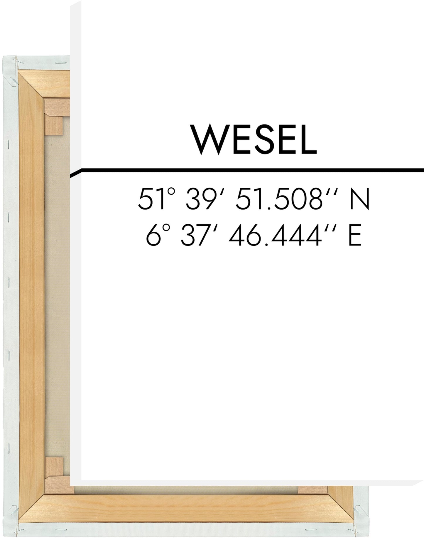 Leinwand Wesel Koordinaten #2