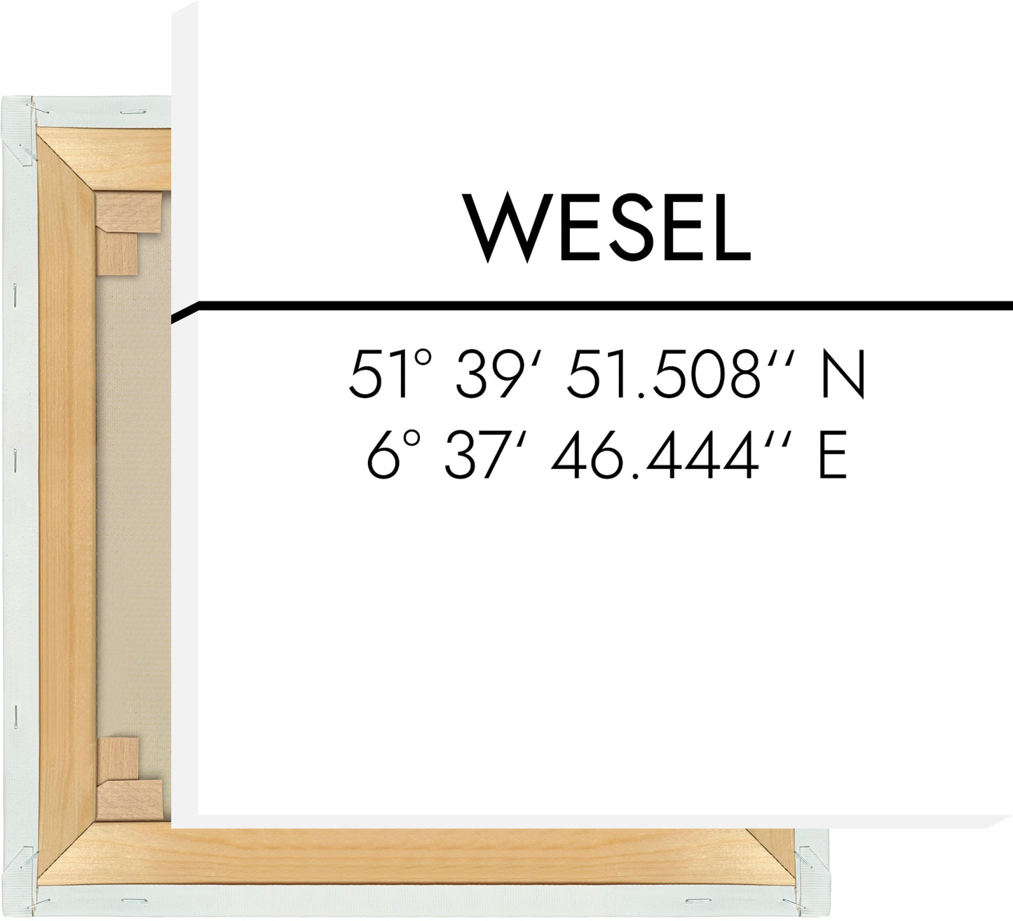 Leinwand Wesel Koordinaten #2