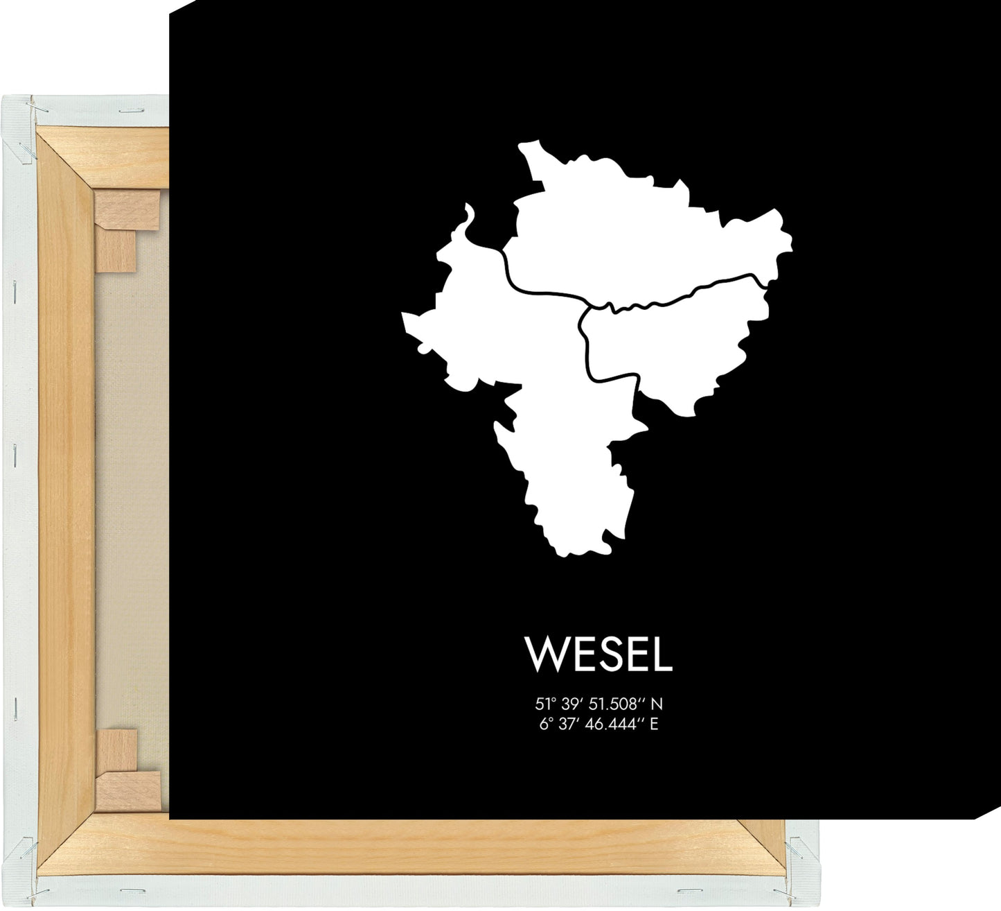 Leinwand Wesel Koordinaten #3
