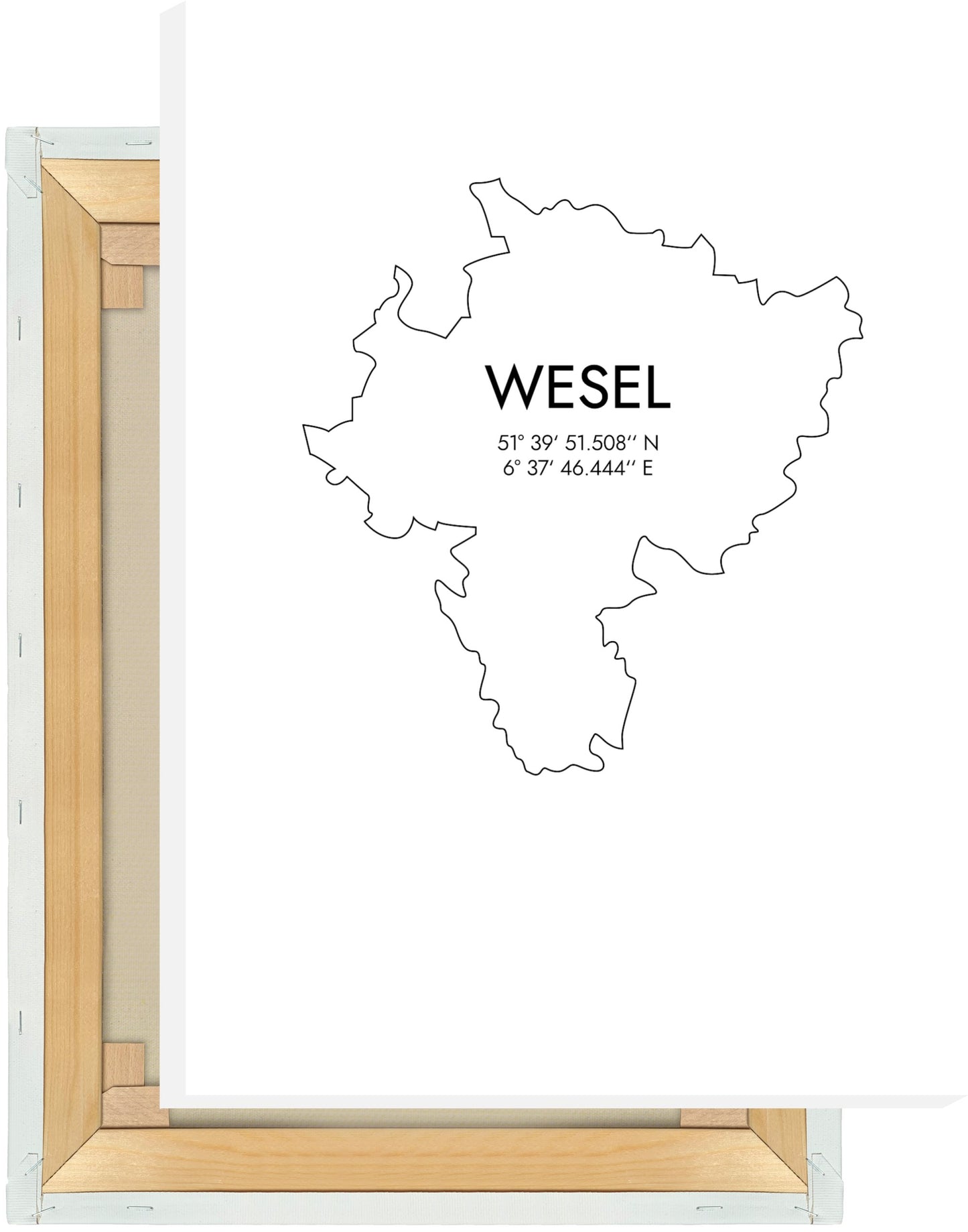 Leinwand Wesel Koordinaten #7