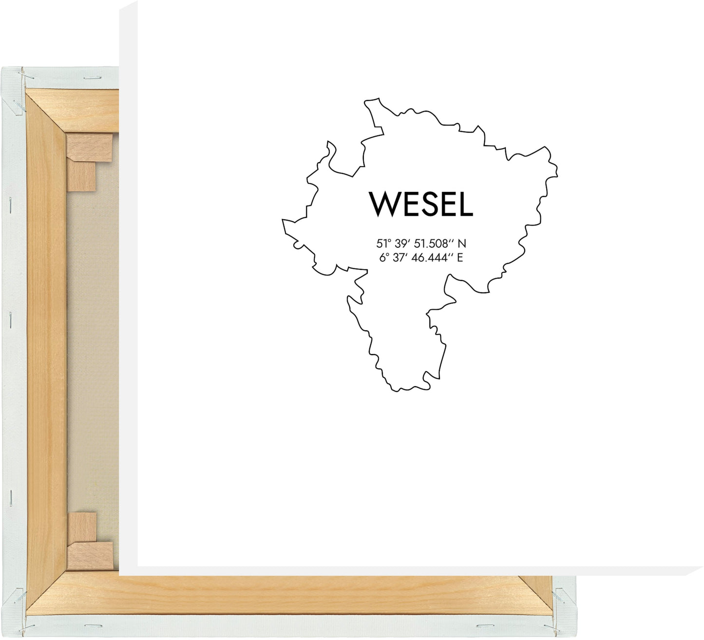 Leinwand Wesel Koordinaten #7
