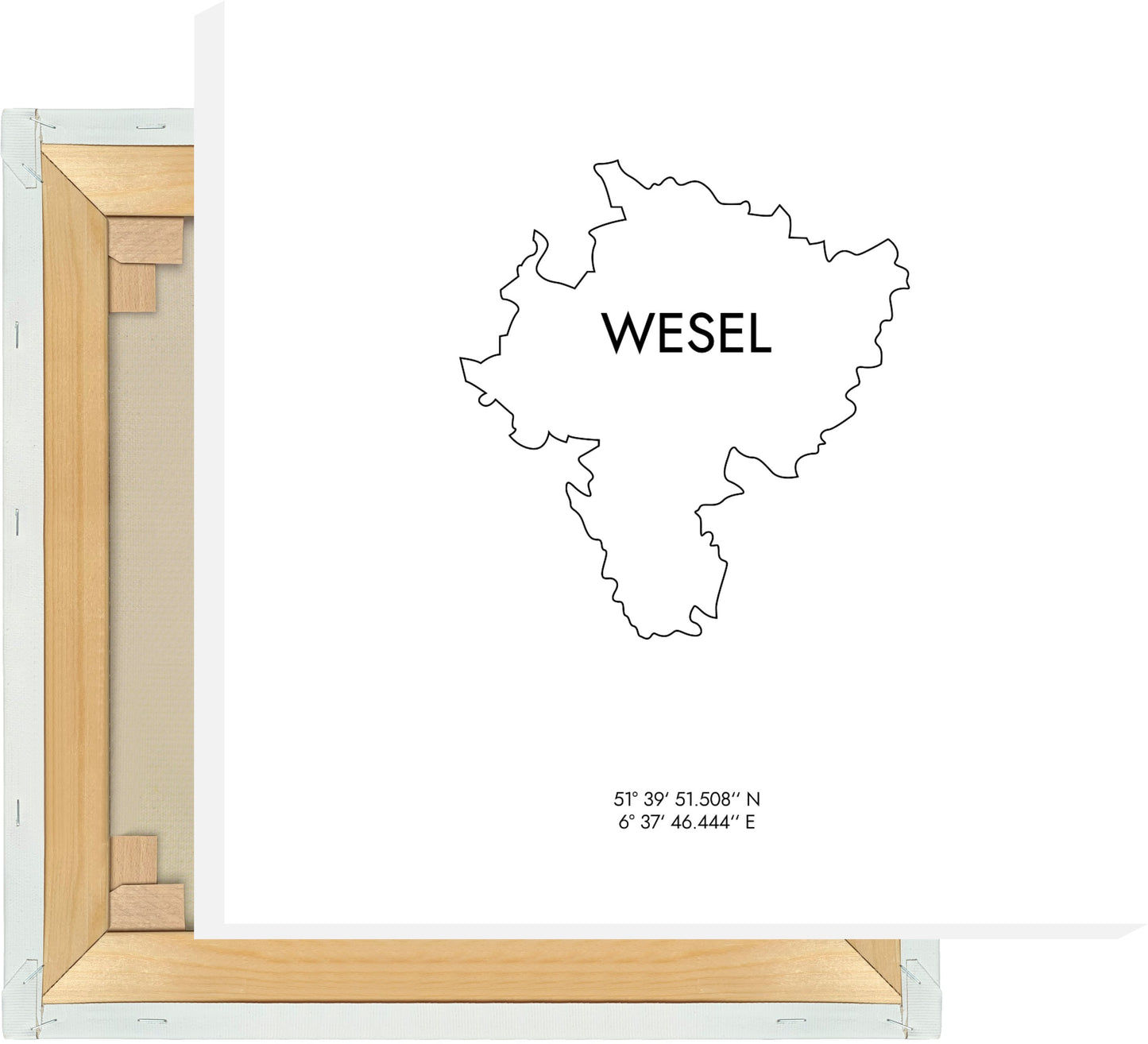 Leinwand Wesel Koordinaten #8