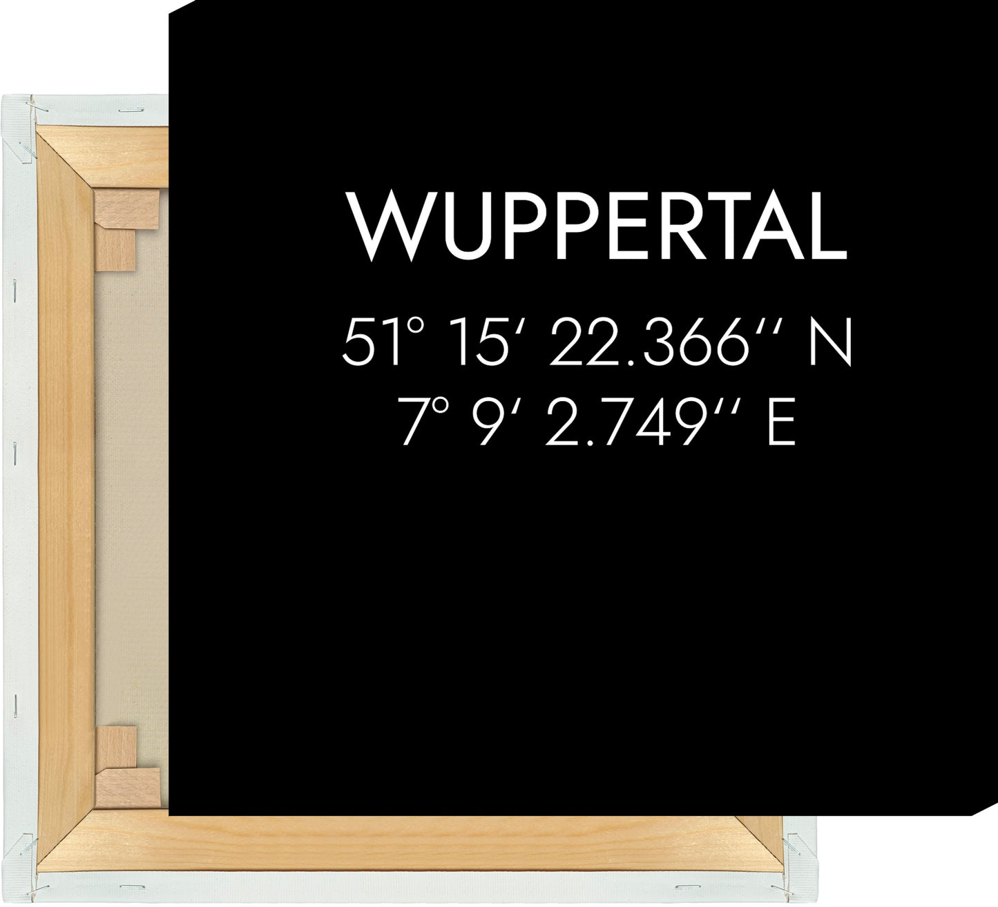 Leinwand Wuppertal Koordinaten #1