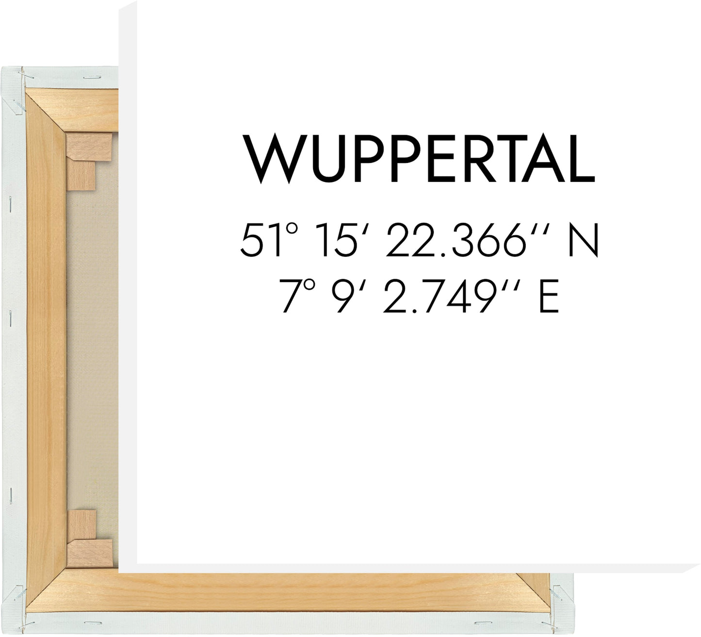 Leinwand Wuppertal Koordinaten #1