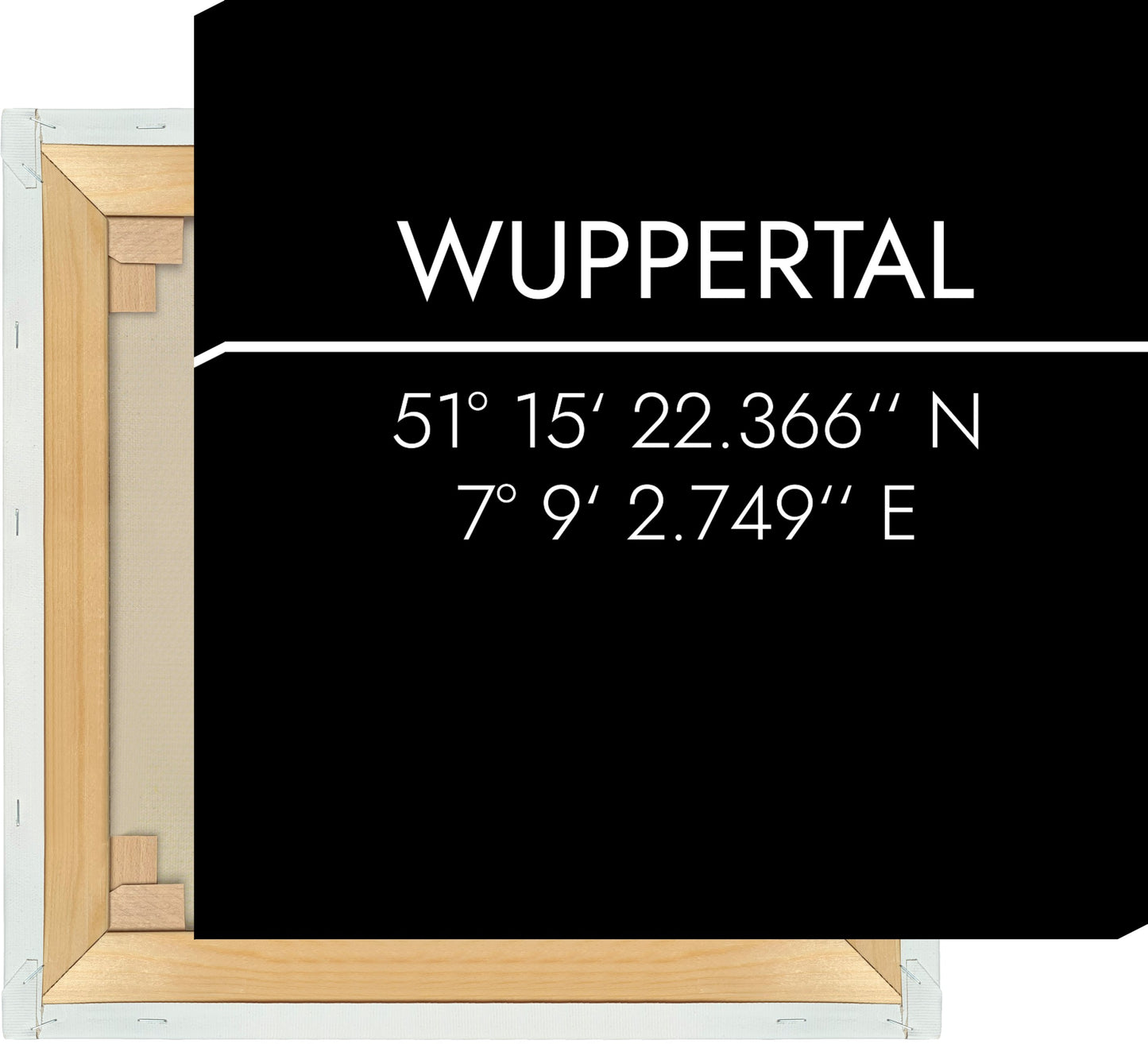 Leinwand Wuppertal Koordinaten #2
