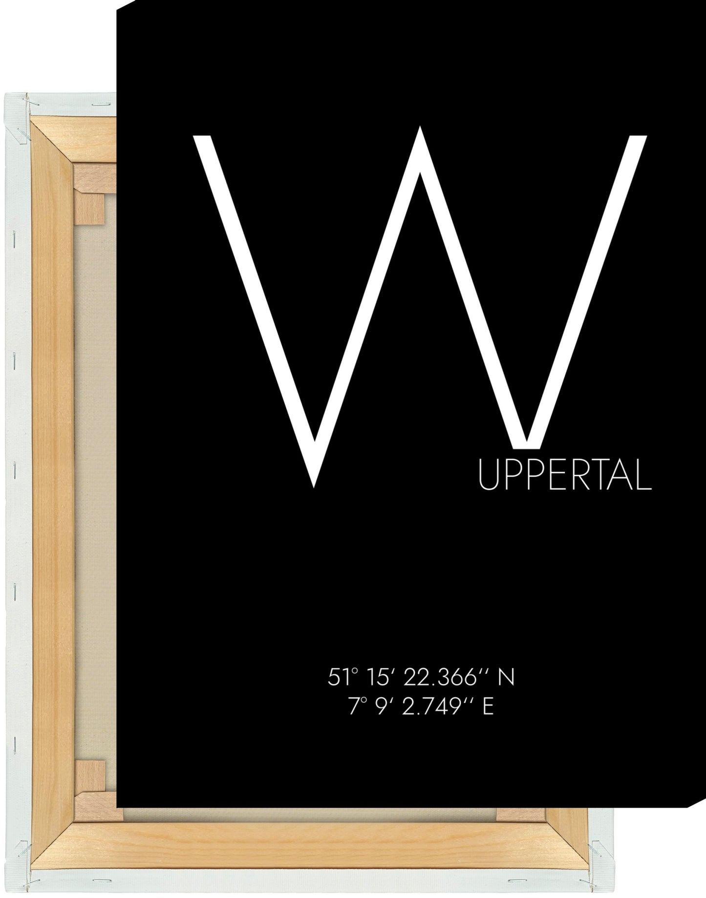 Leinwand Wuppertal Koordinaten #4