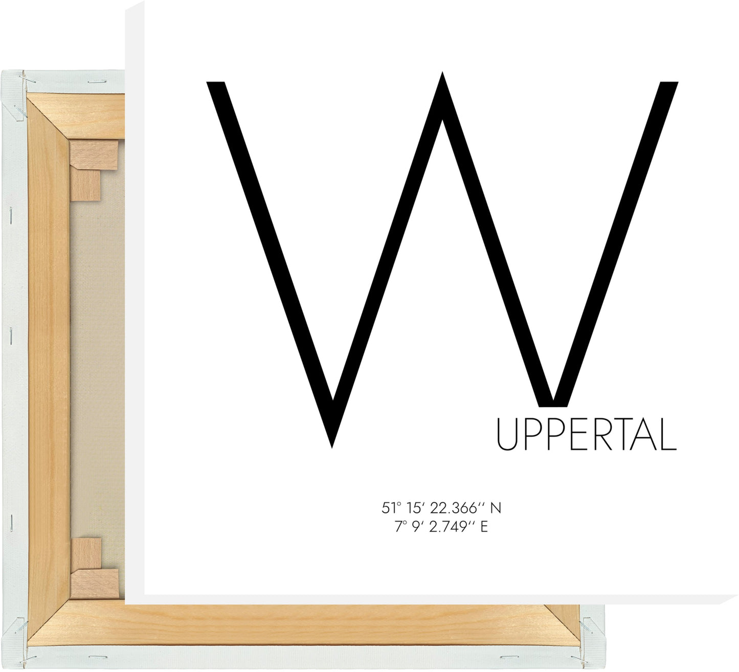 Leinwand Wuppertal Koordinaten #4