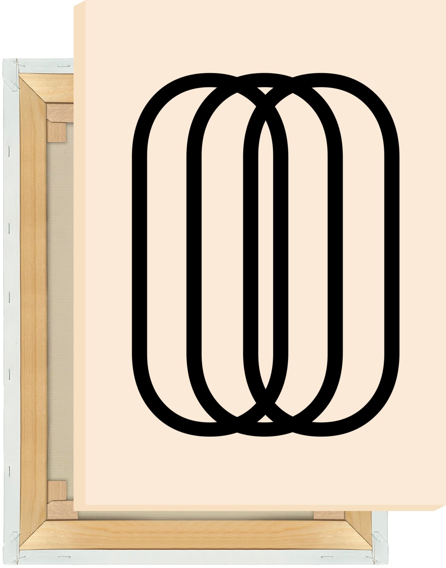 Leinwand Ziffer 0 - Triple