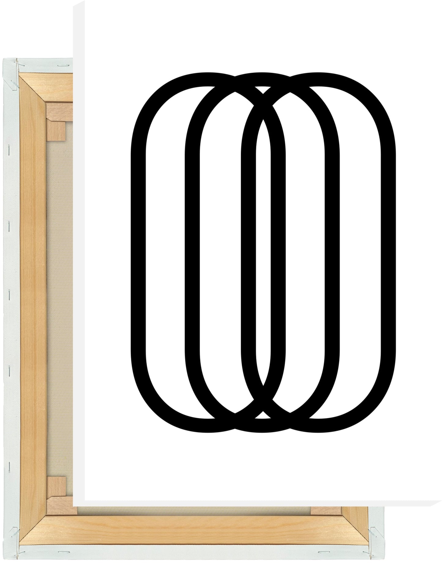 Leinwand Ziffer 0 - Triple