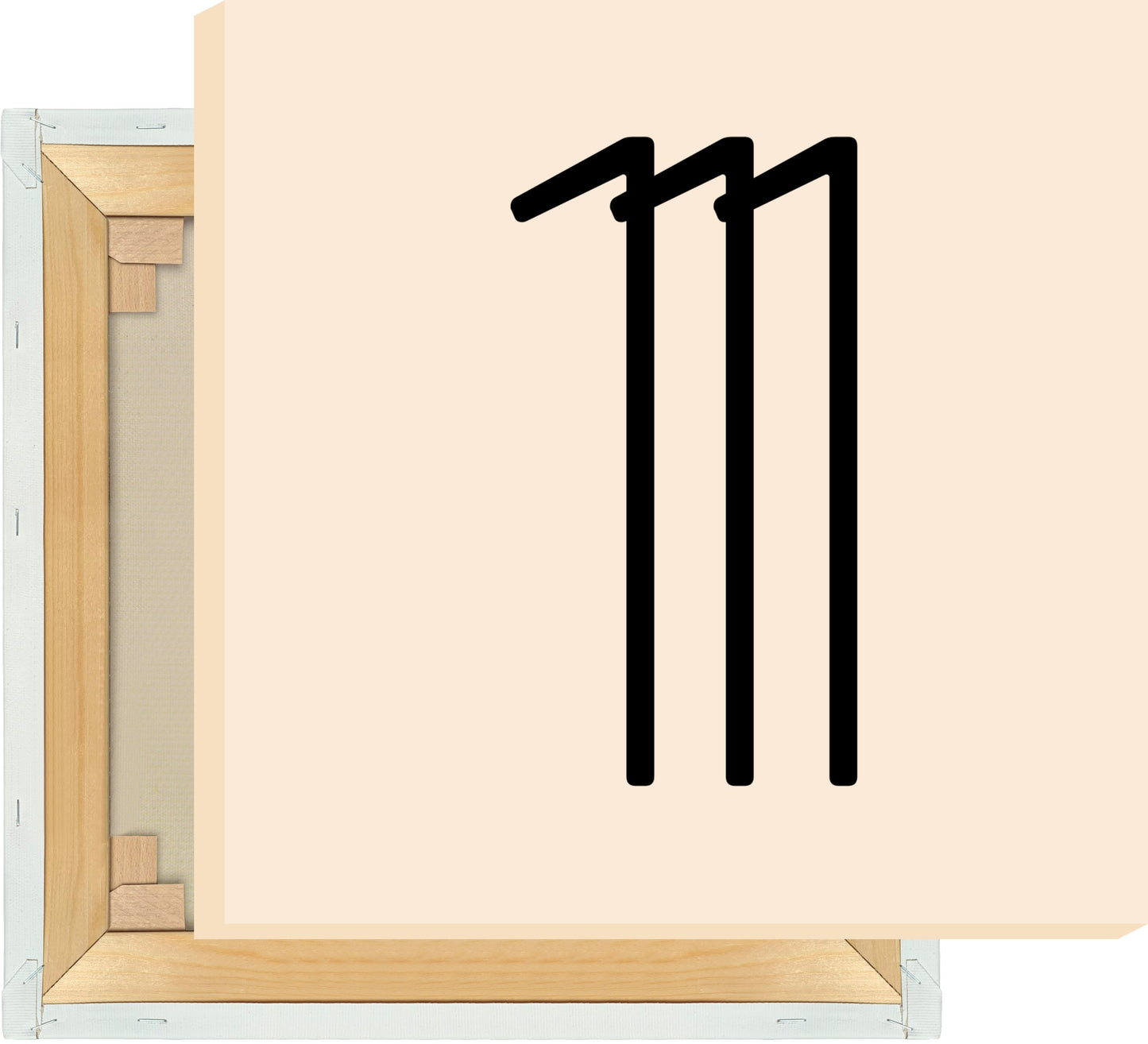 Leinwand Ziffer 1 - Triple