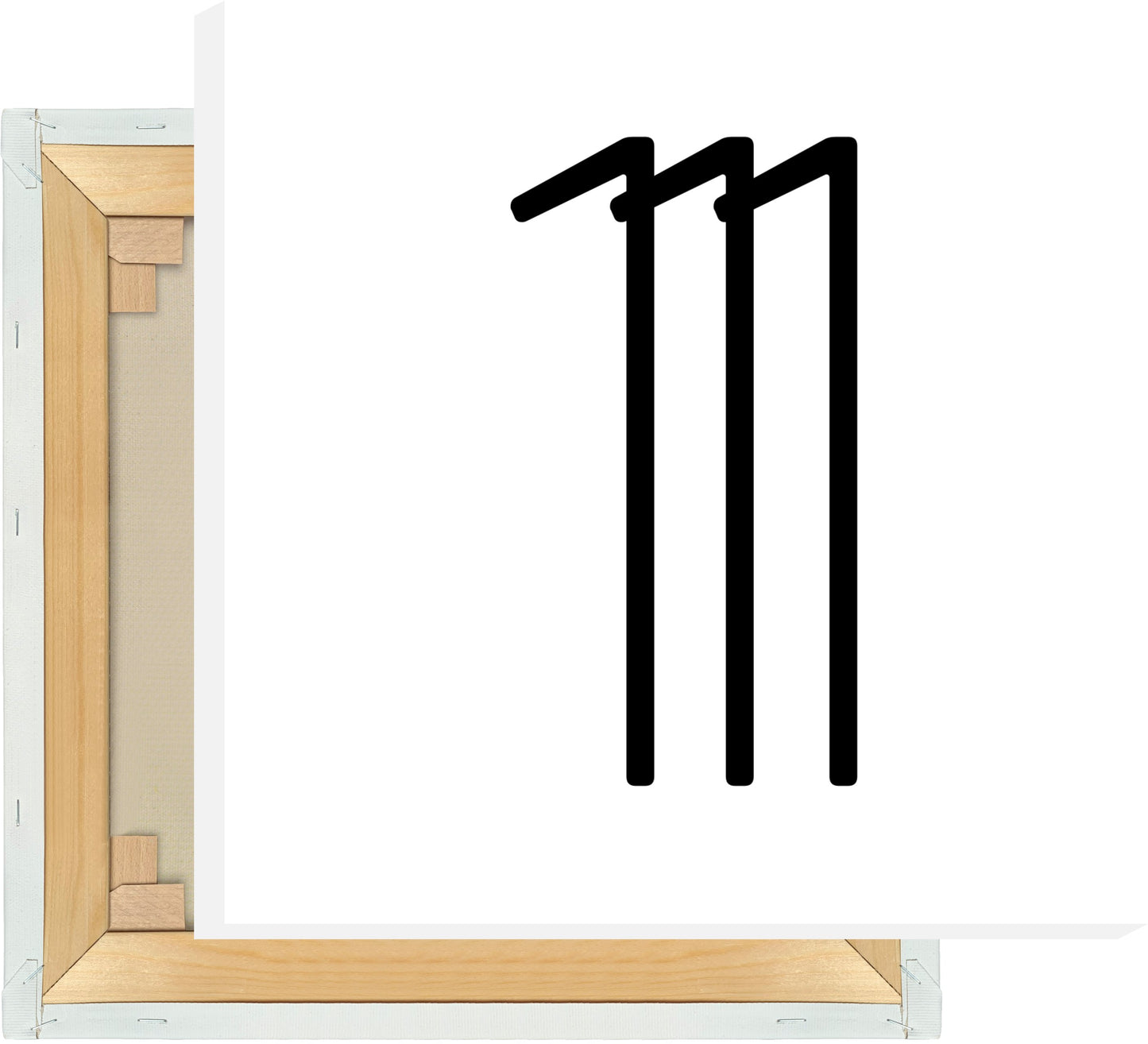 Leinwand Ziffer 1 - Triple