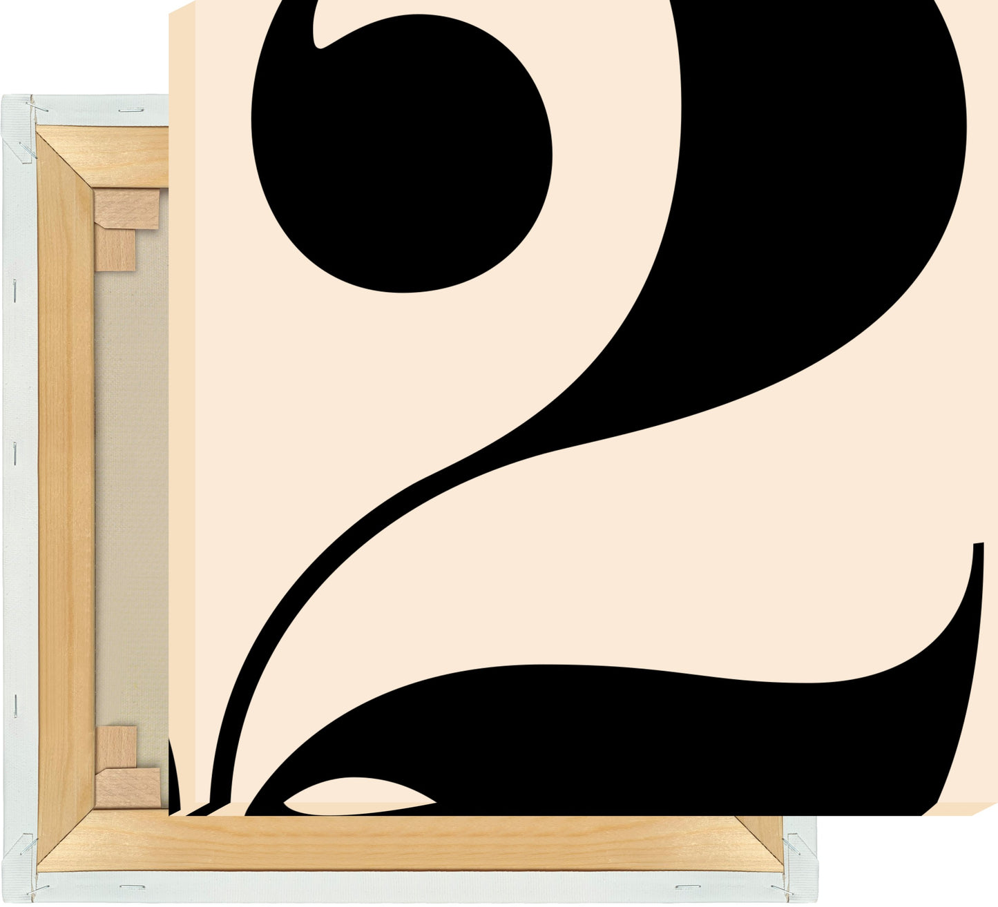 Leinwand Ziffer 2 - Serif