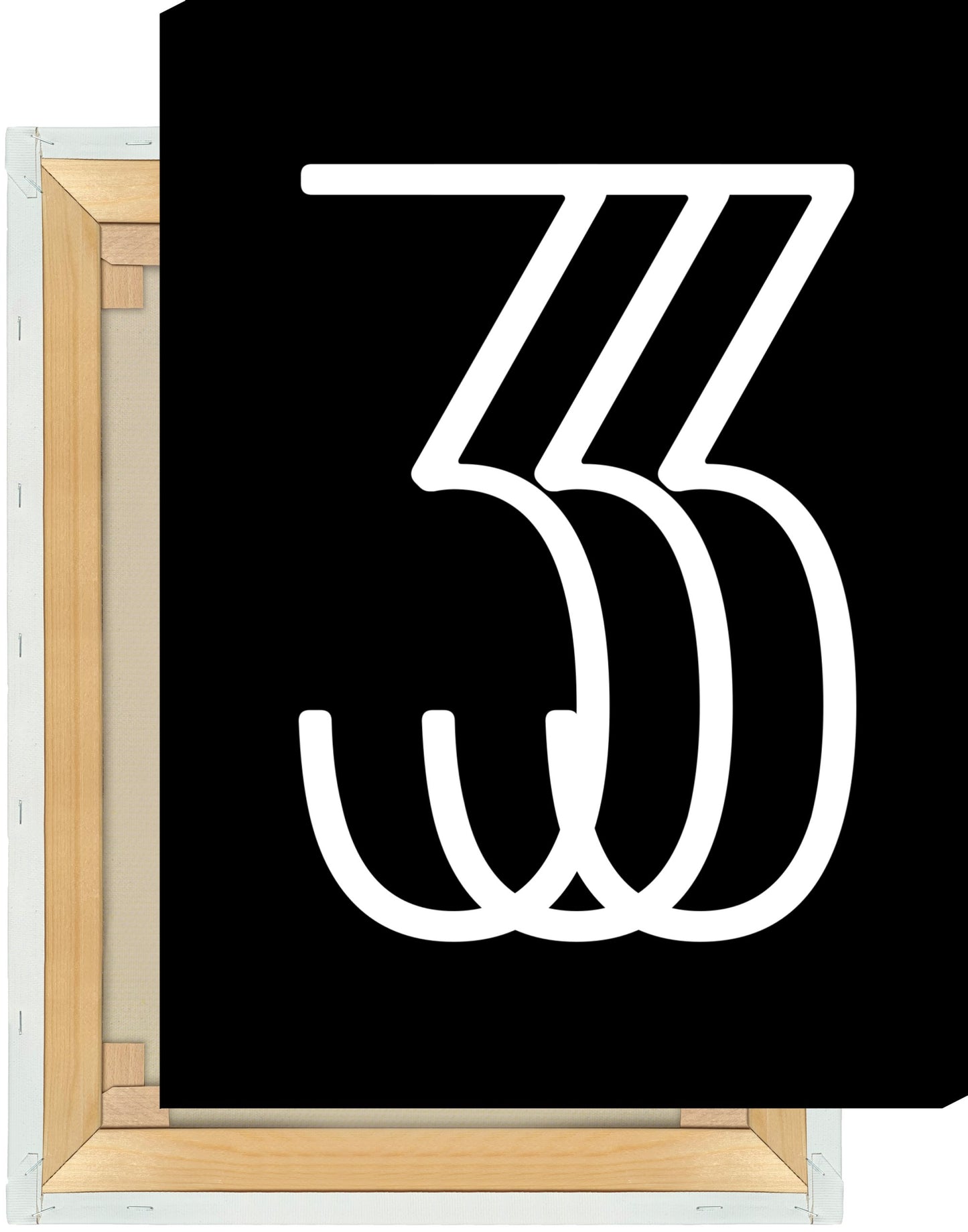 Leinwand Ziffer 3 - Triple