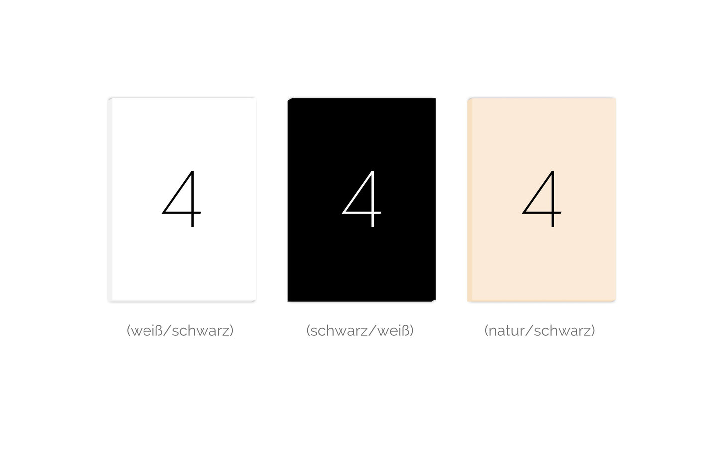 Leinwand Ziffer 4 - Sans Serif