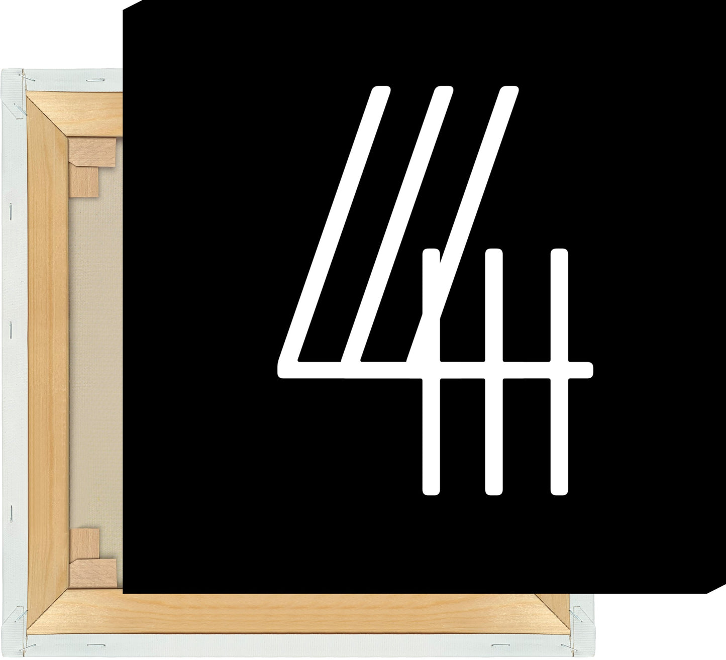 Leinwand Ziffer 4 - Triple