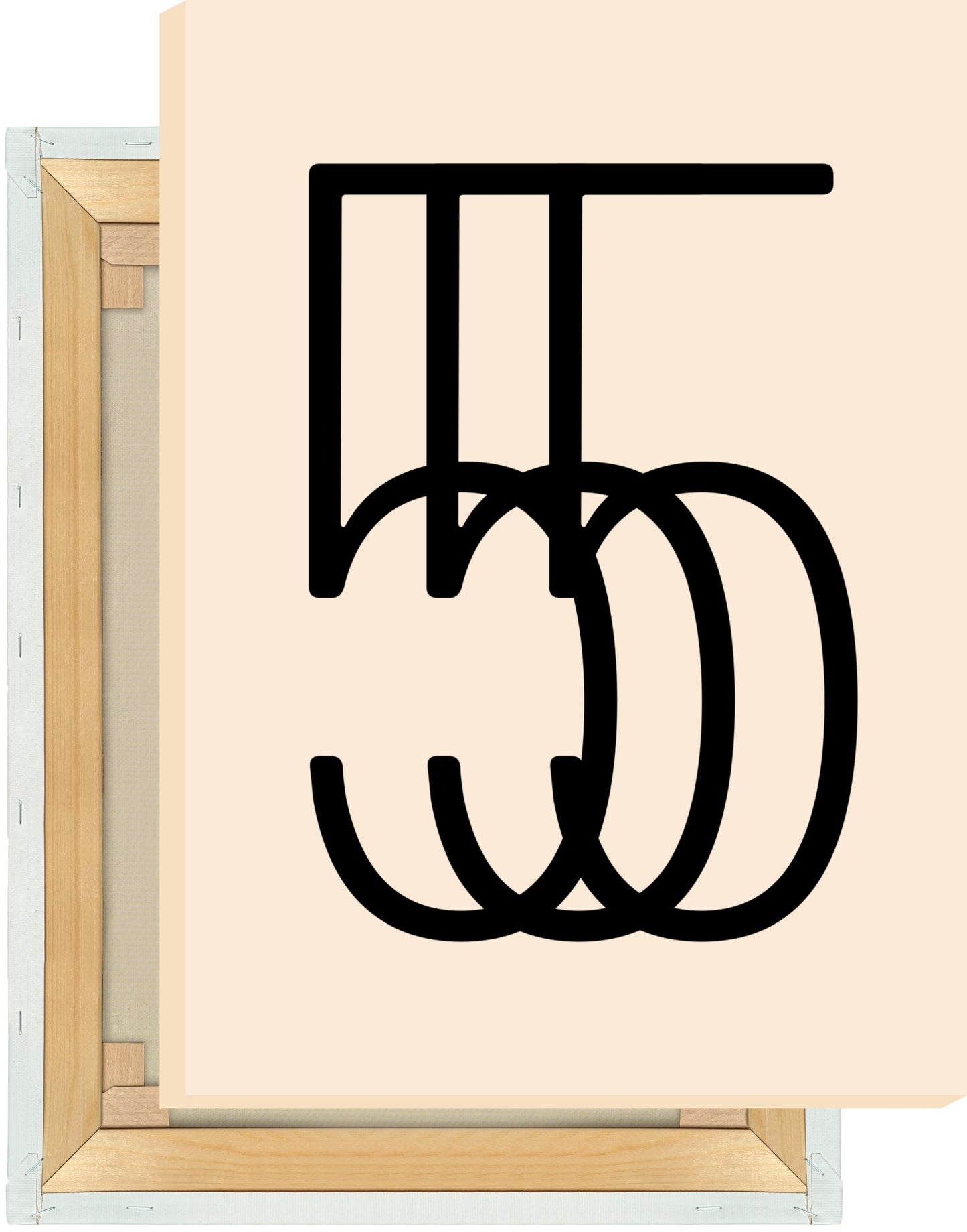 Leinwand Ziffer 5 - Triple