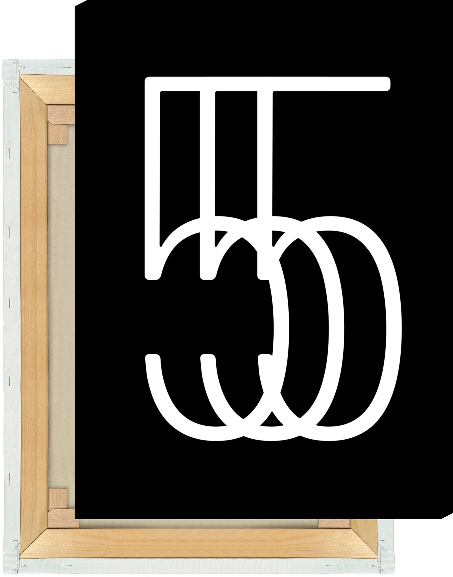 Leinwand Ziffer 5 - Triple