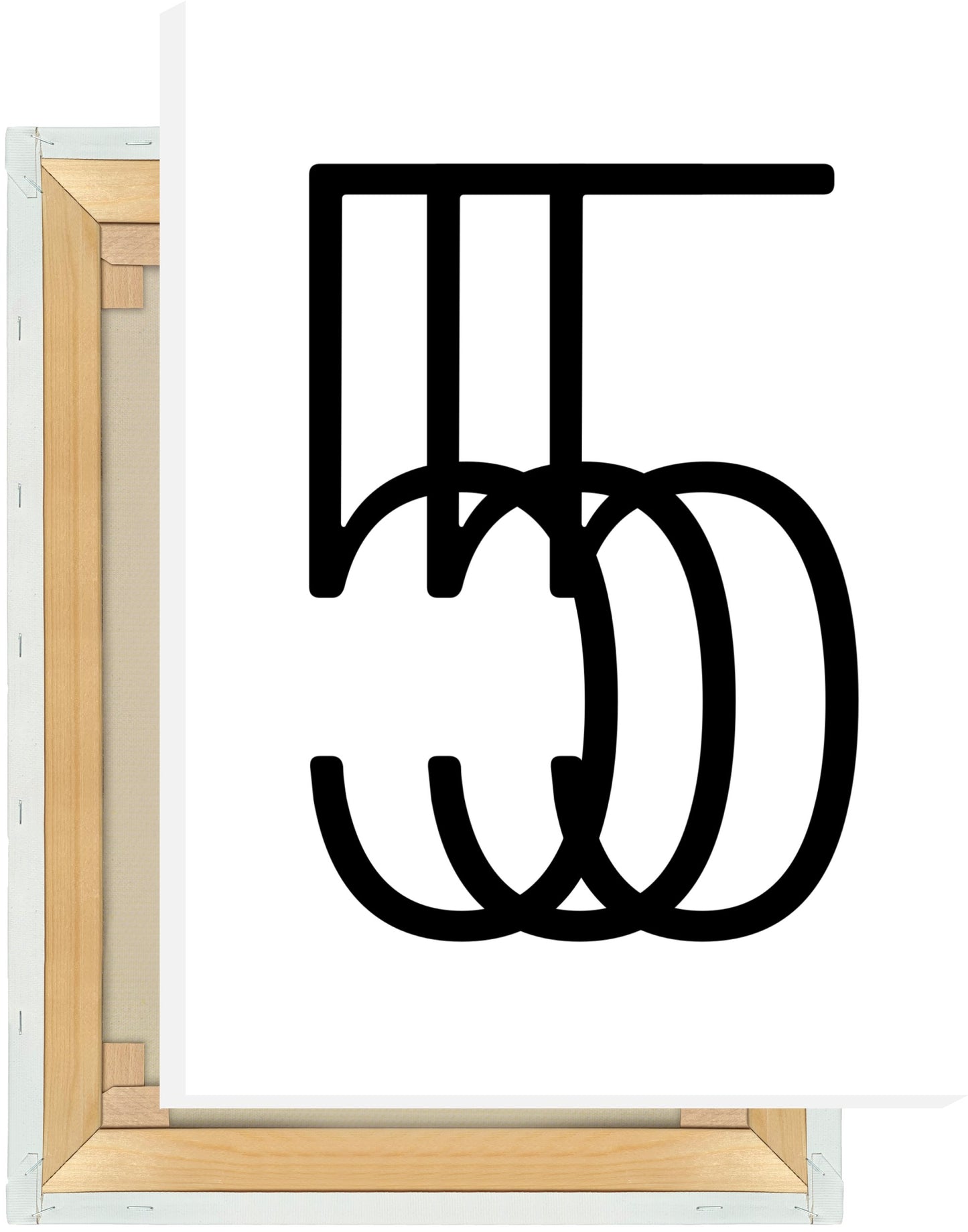 Leinwand Ziffer 5 - Triple