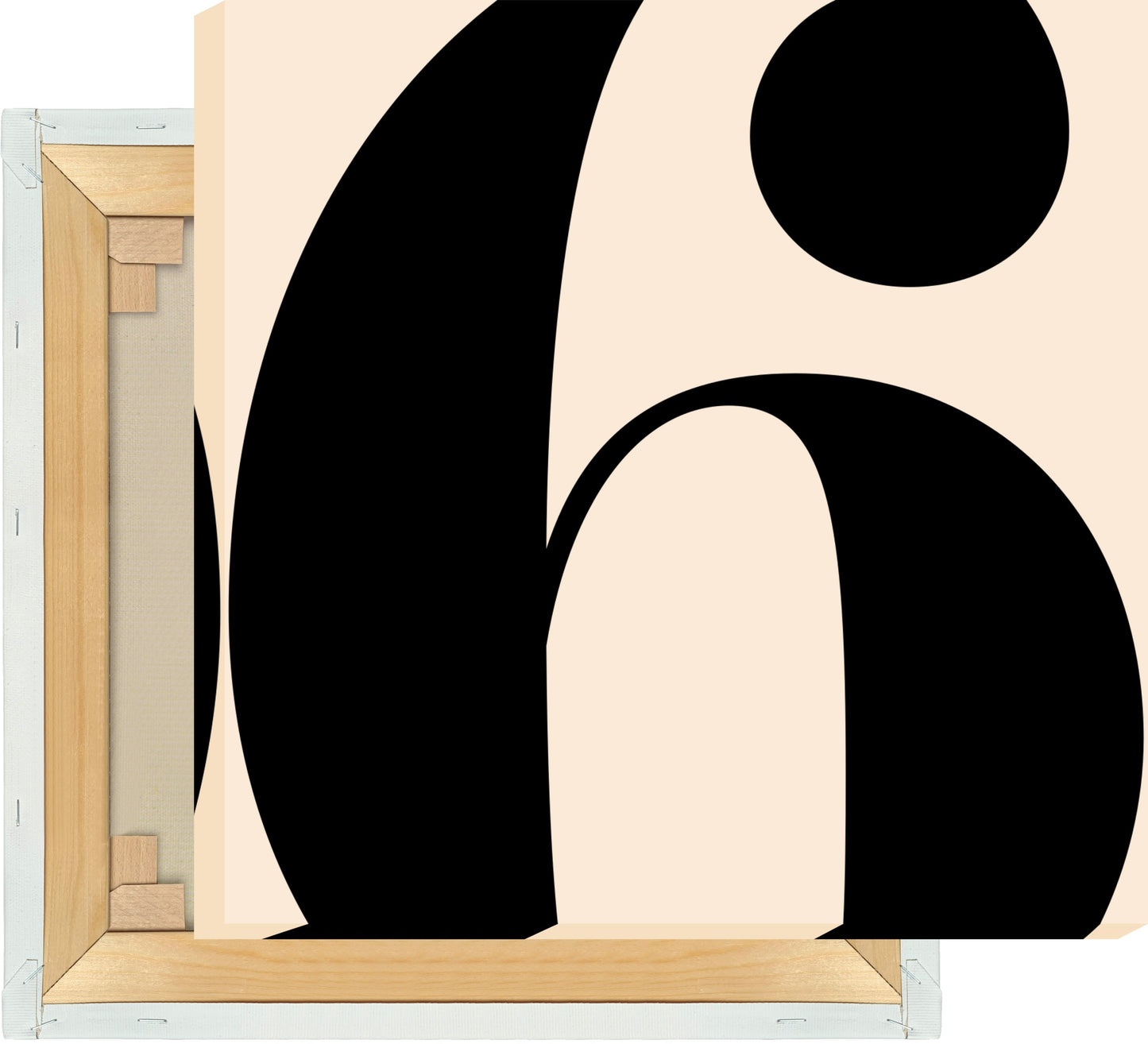 Leinwand Ziffer 6 - Serif