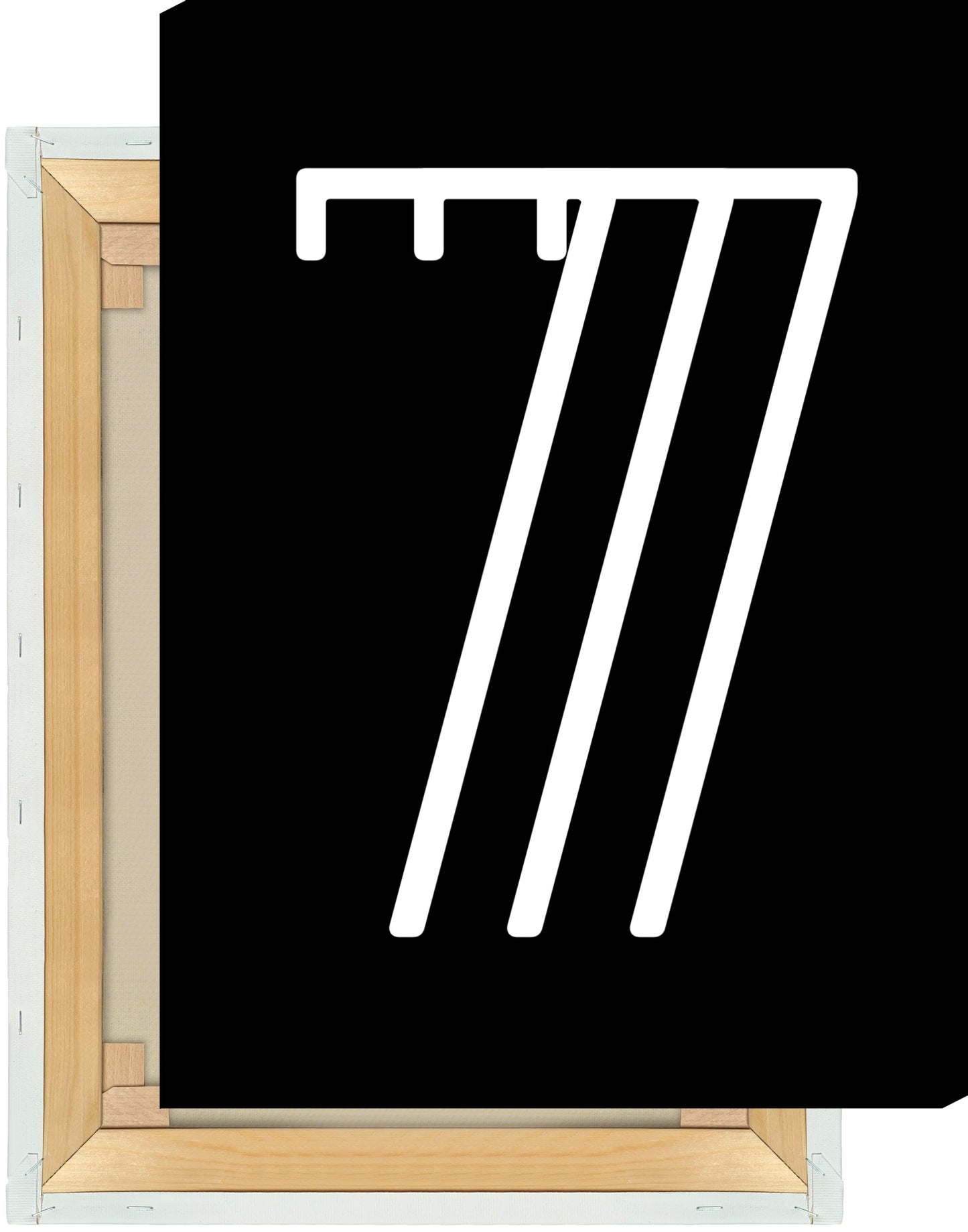 Leinwand Ziffer 7 - Triple
