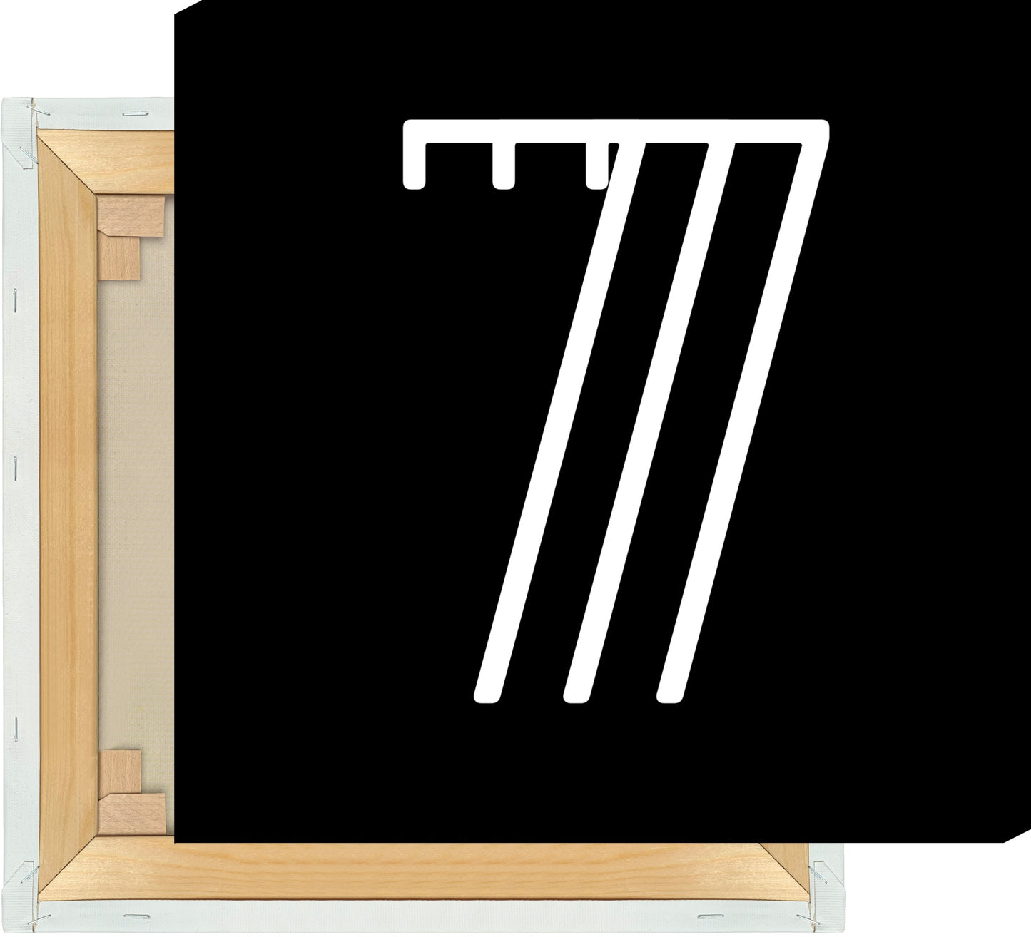 Leinwand Ziffer 7 - Triple