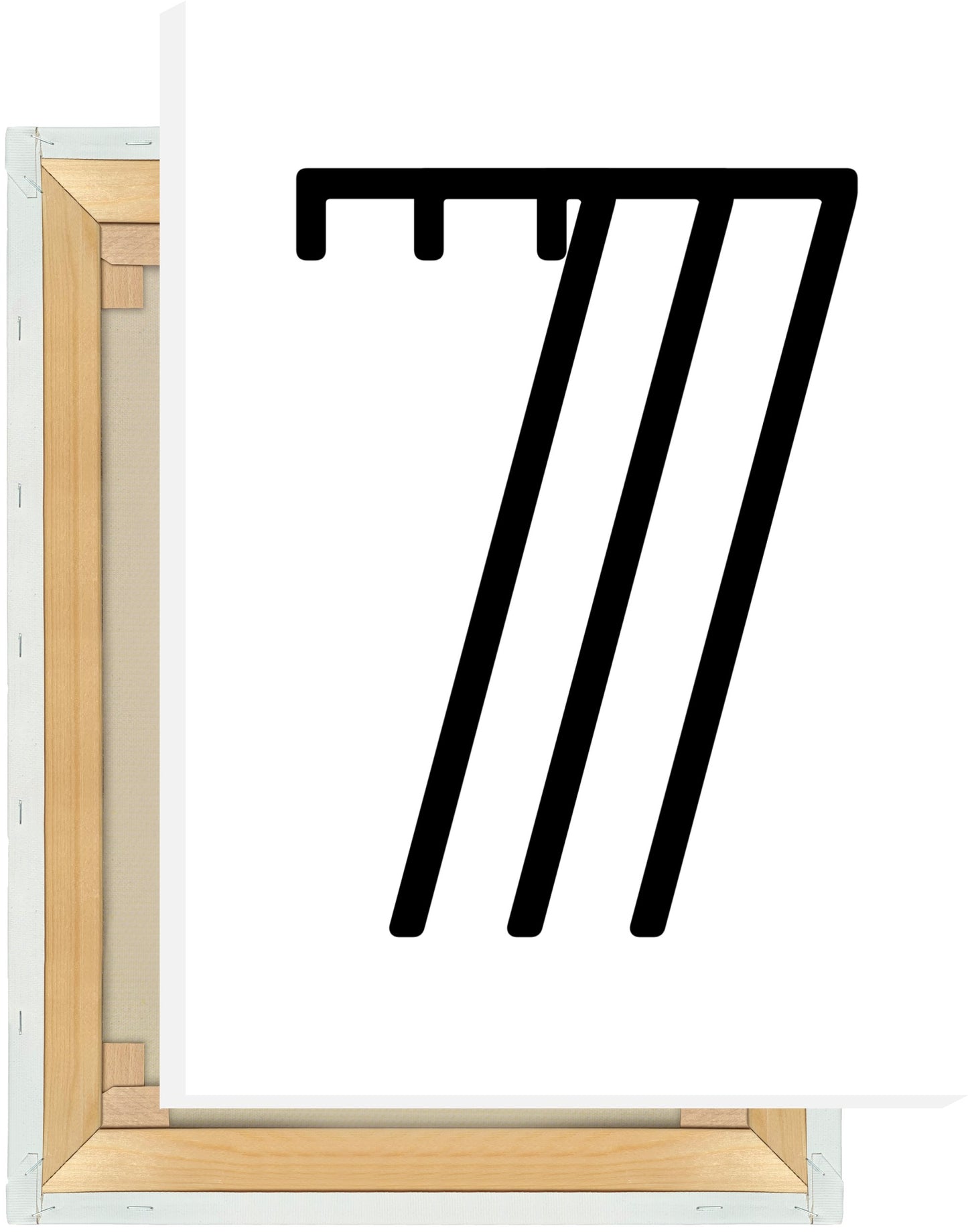 Leinwand Ziffer 7 - Triple