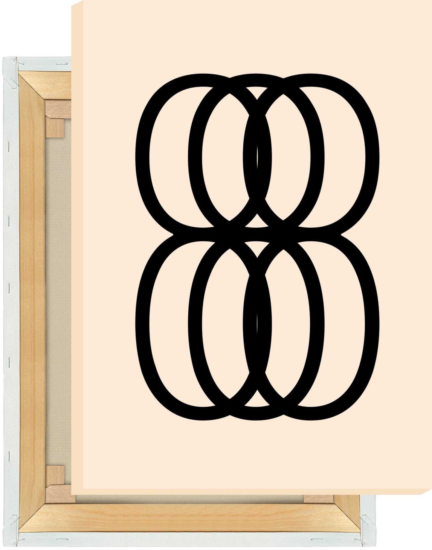 Leinwand Ziffer 8 - Triple