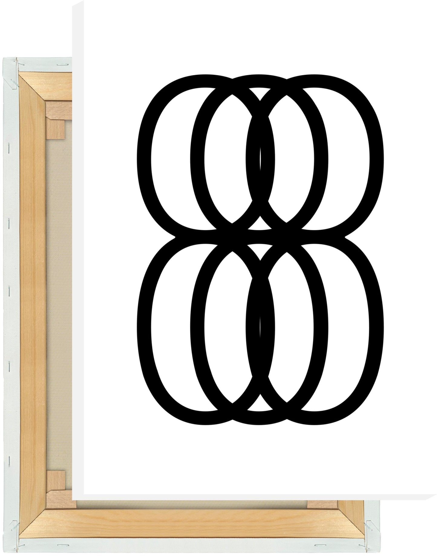 Leinwand Ziffer 8 - Triple