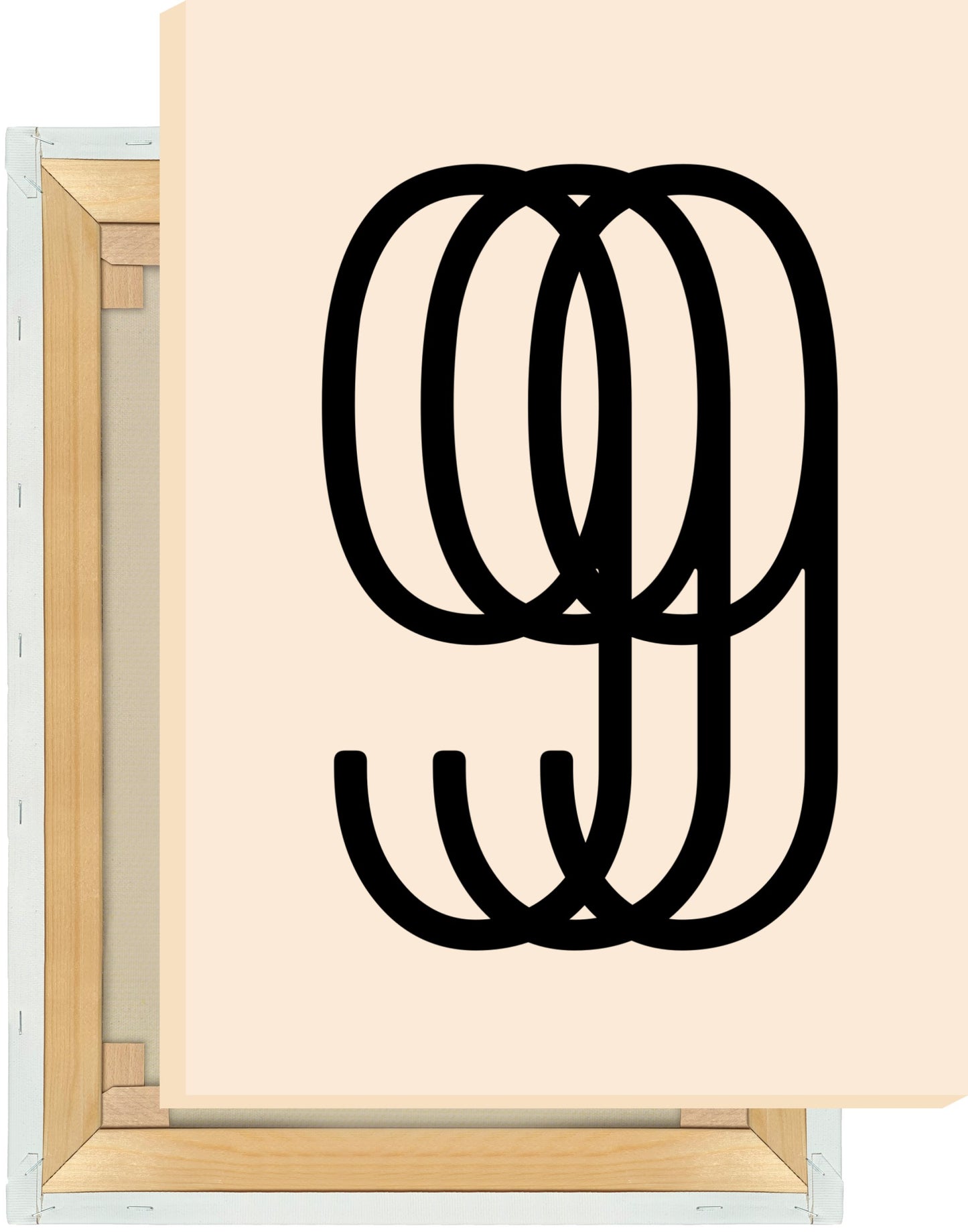 Leinwand Ziffer 9 - Triple