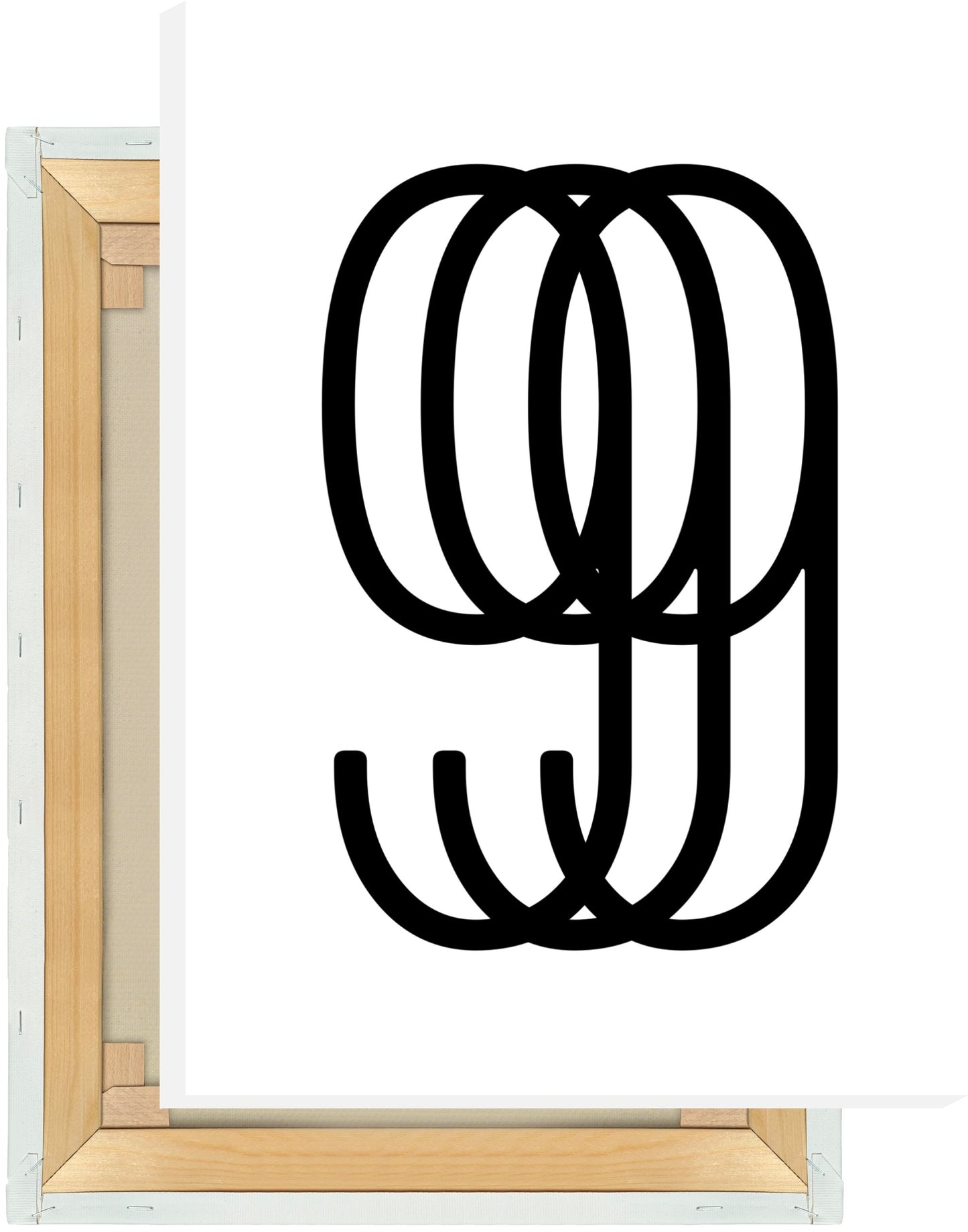 Leinwand Ziffer 9 - Triple