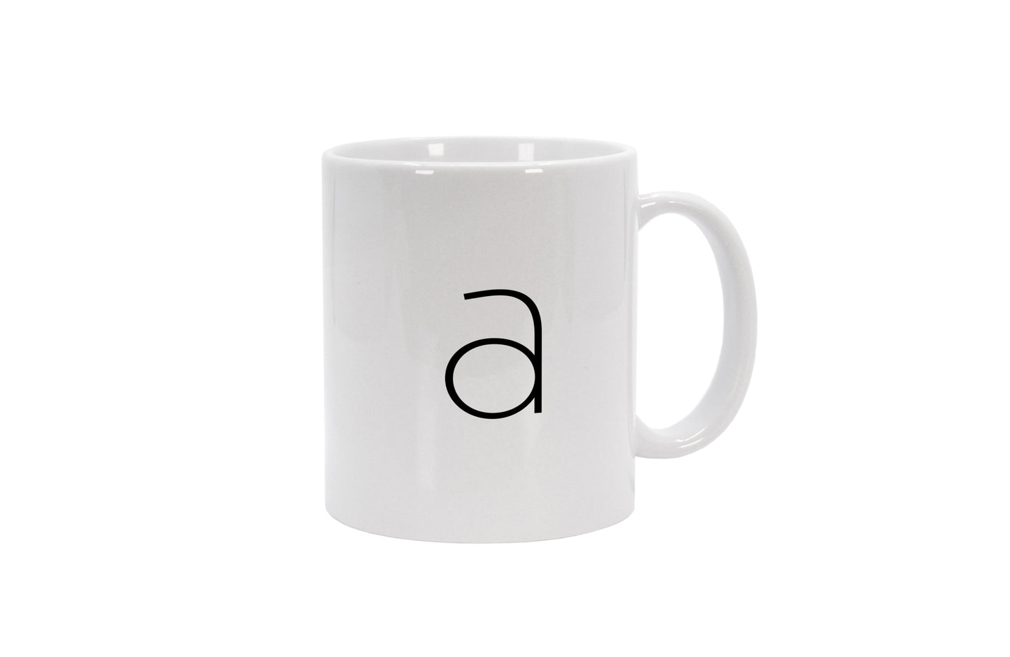 Tasse Buchstabe A - Sans Serif