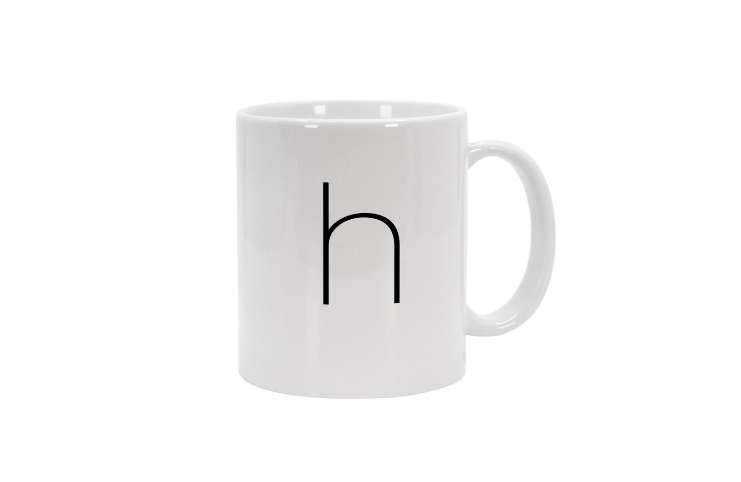 Tasse Buchstabe H - Sans Serif
